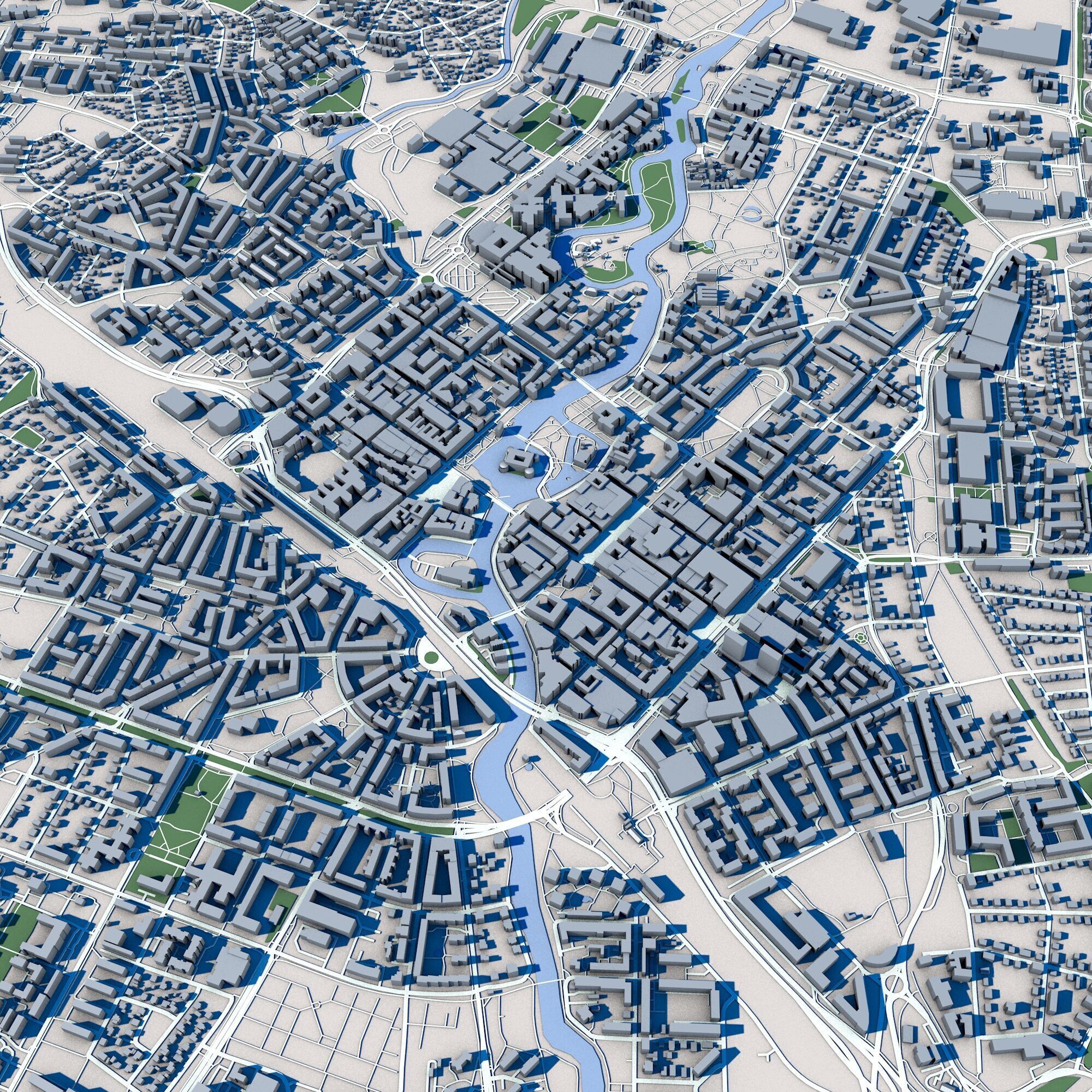 Orebro City Sweden 3D model_6