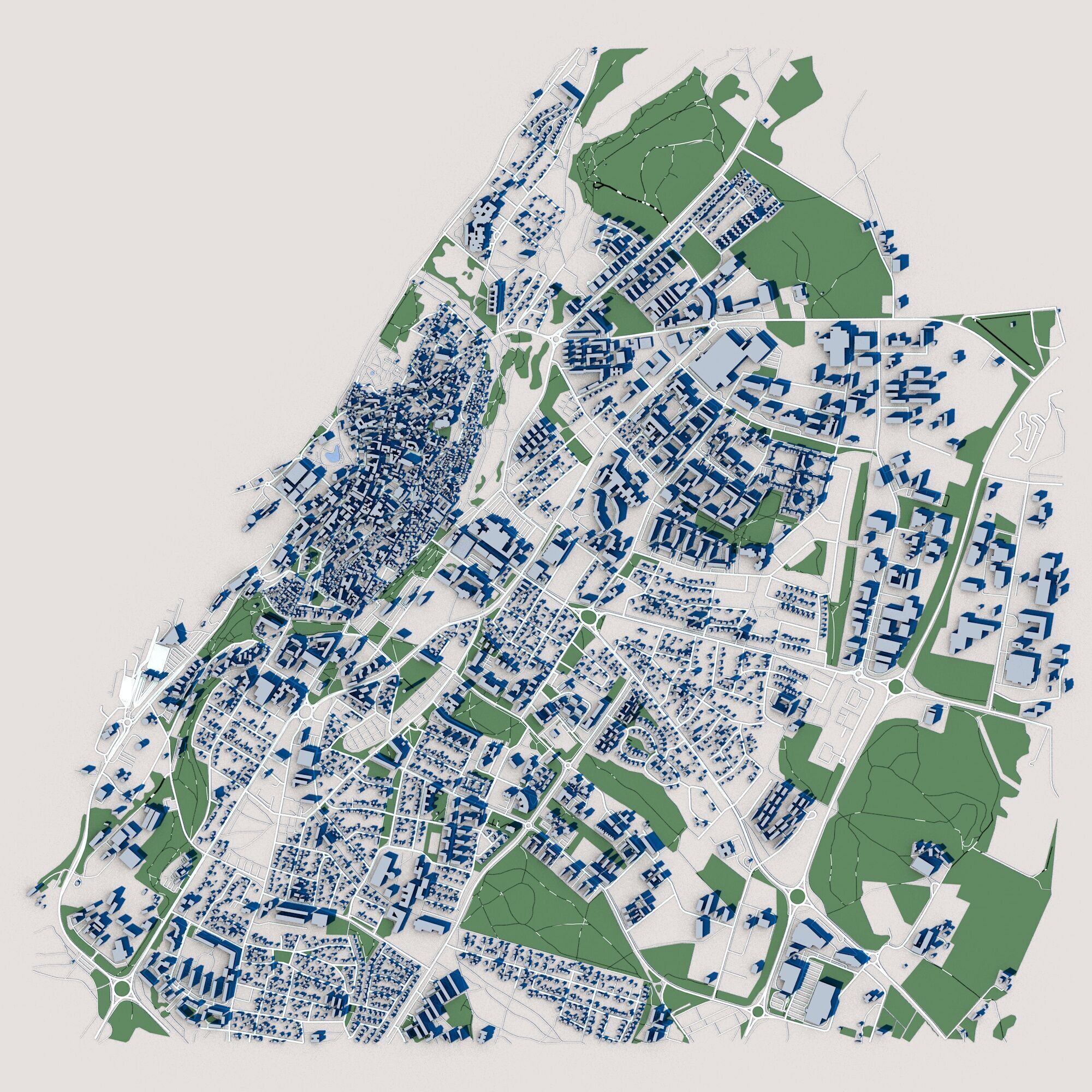 Visby City Gotland Sweden 3D model_2