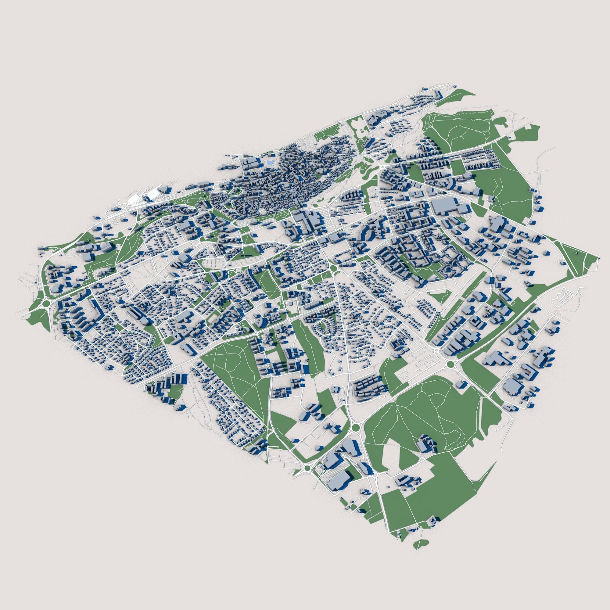 Visby City Gotland Sweden 3D model_1