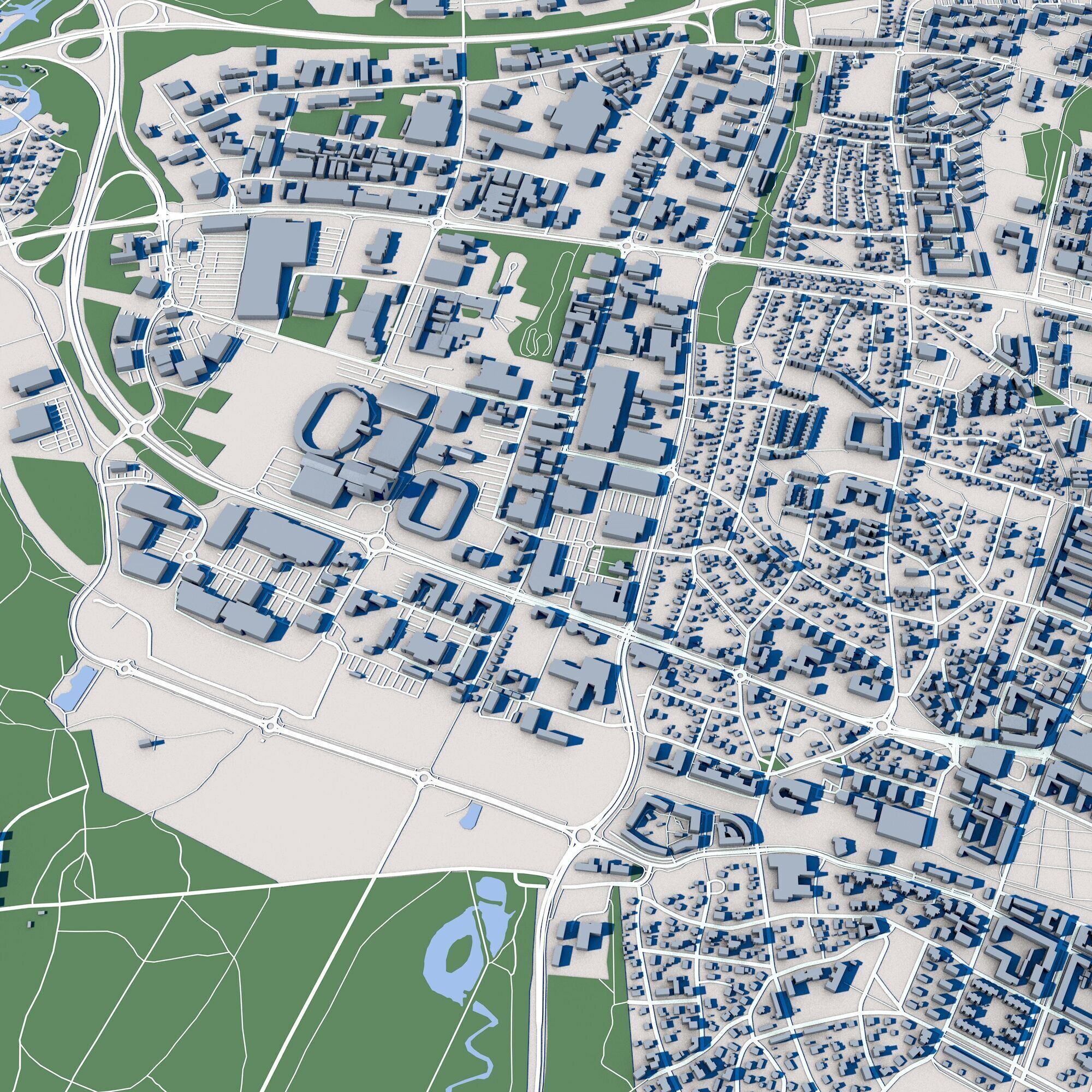Vaxjo City Sweden 3D model_4