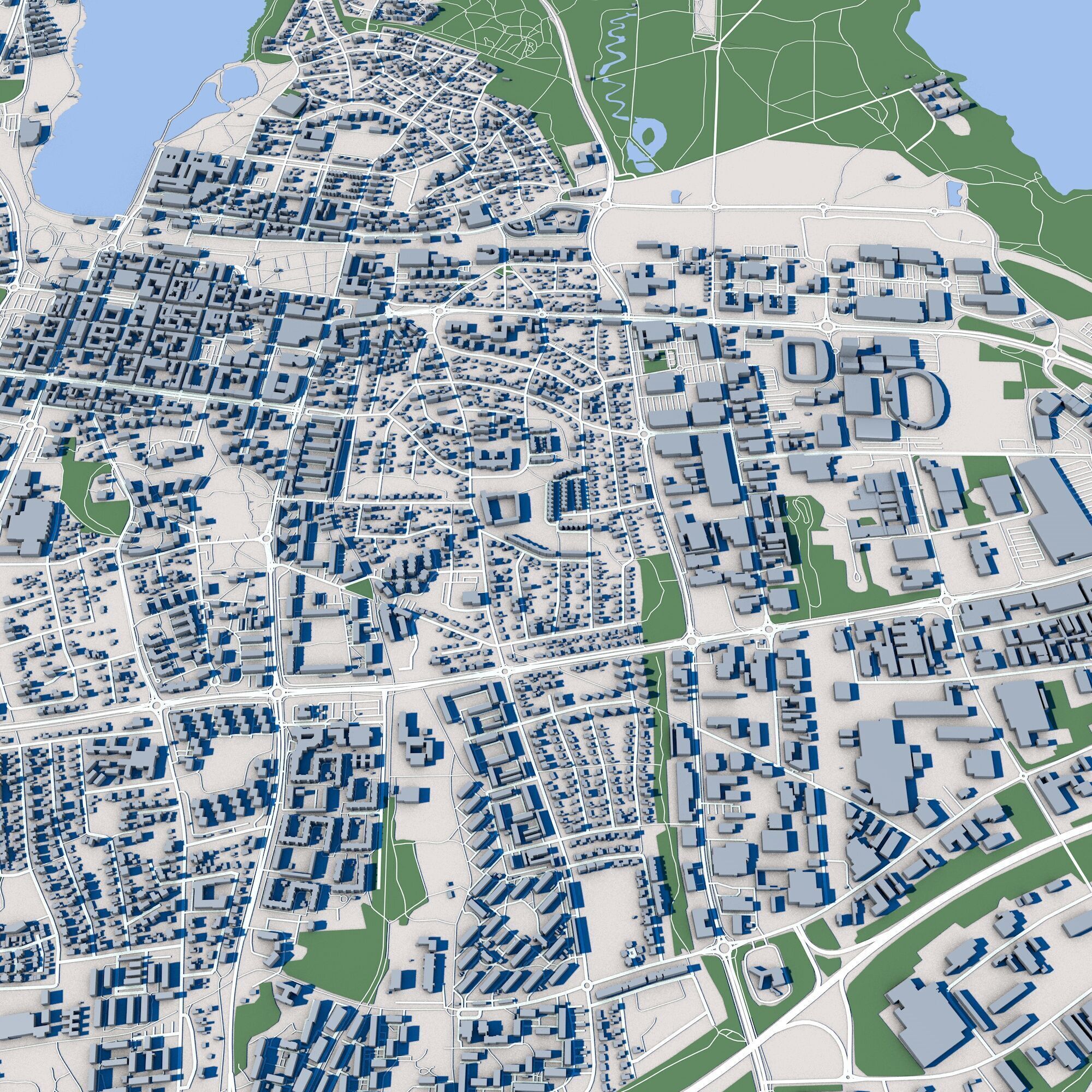 Vaxjo City Sweden 3D model_6