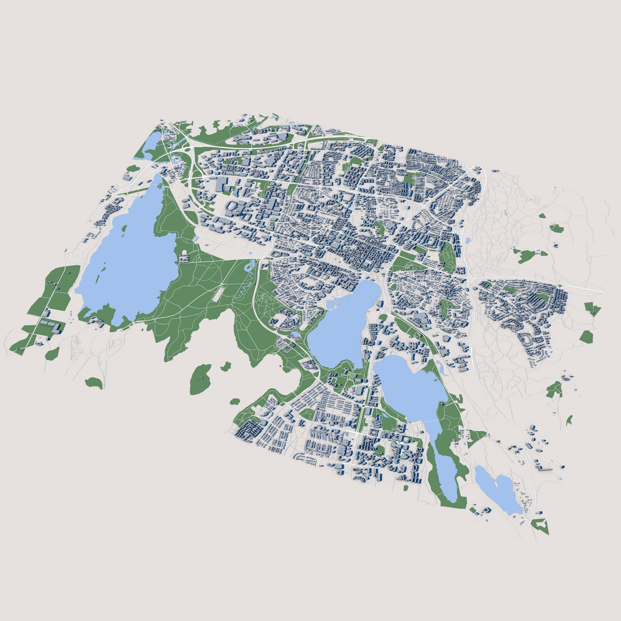 Vaxjo City Sweden 3D model_1