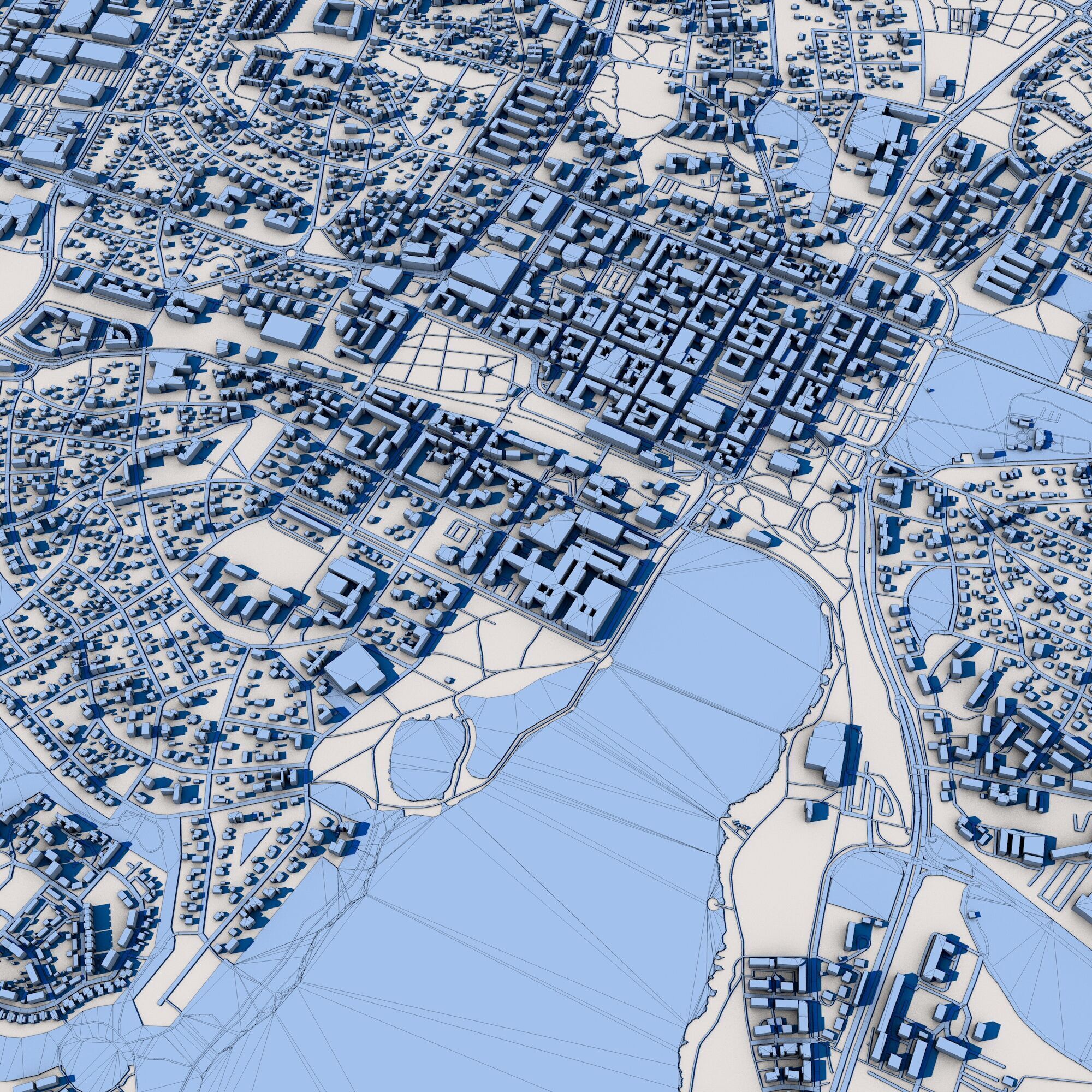 Vaxjo City Sweden 3D model_8