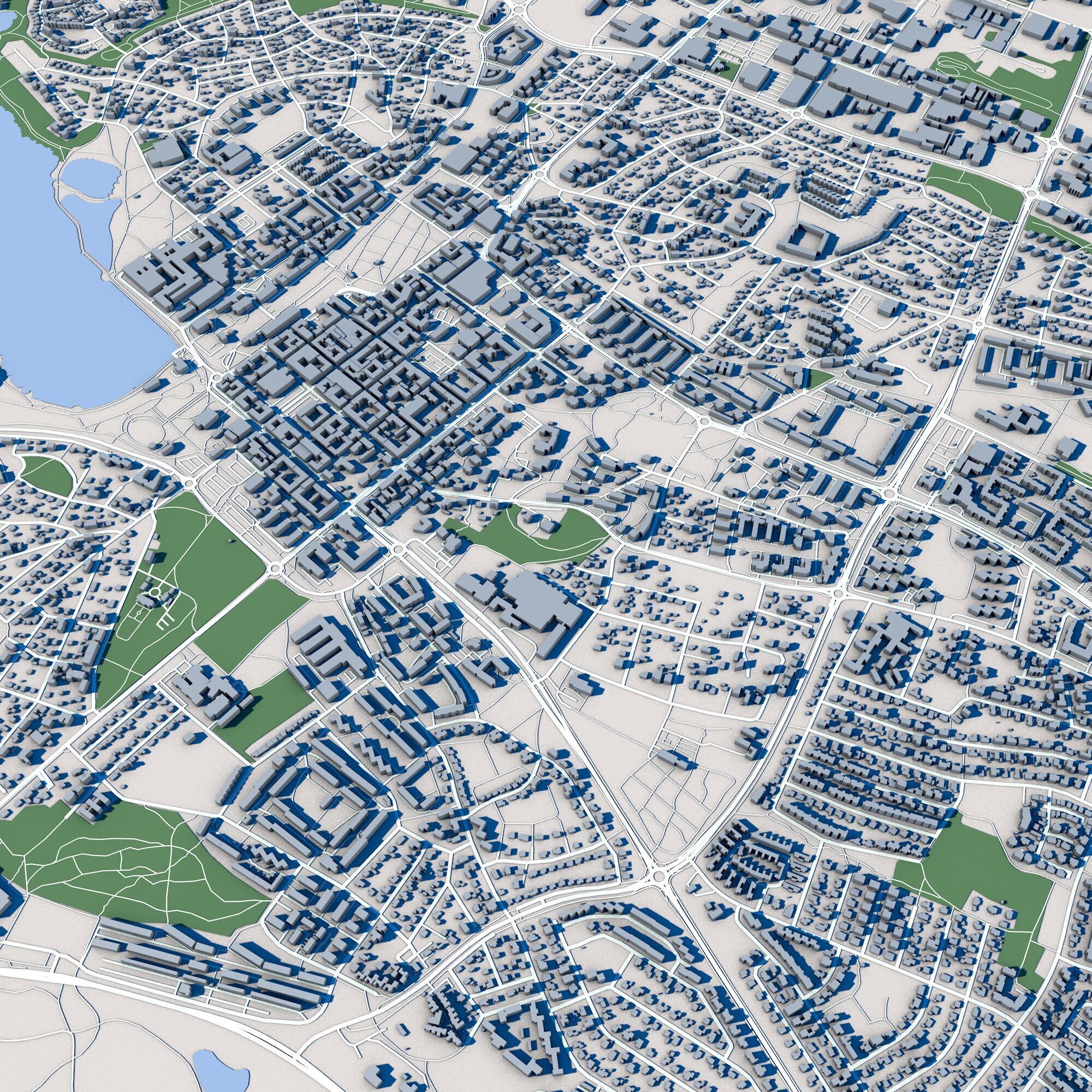 Vaxjo City Sweden 3D model_5
