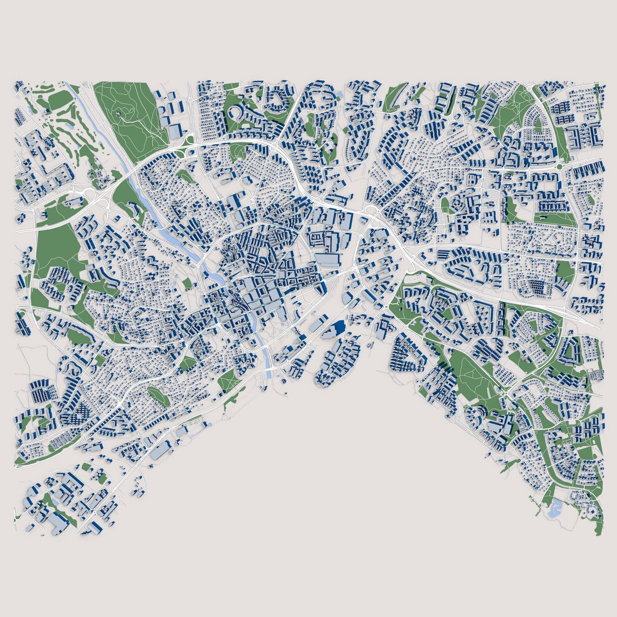 Vasteras City Sweden 3D model_2