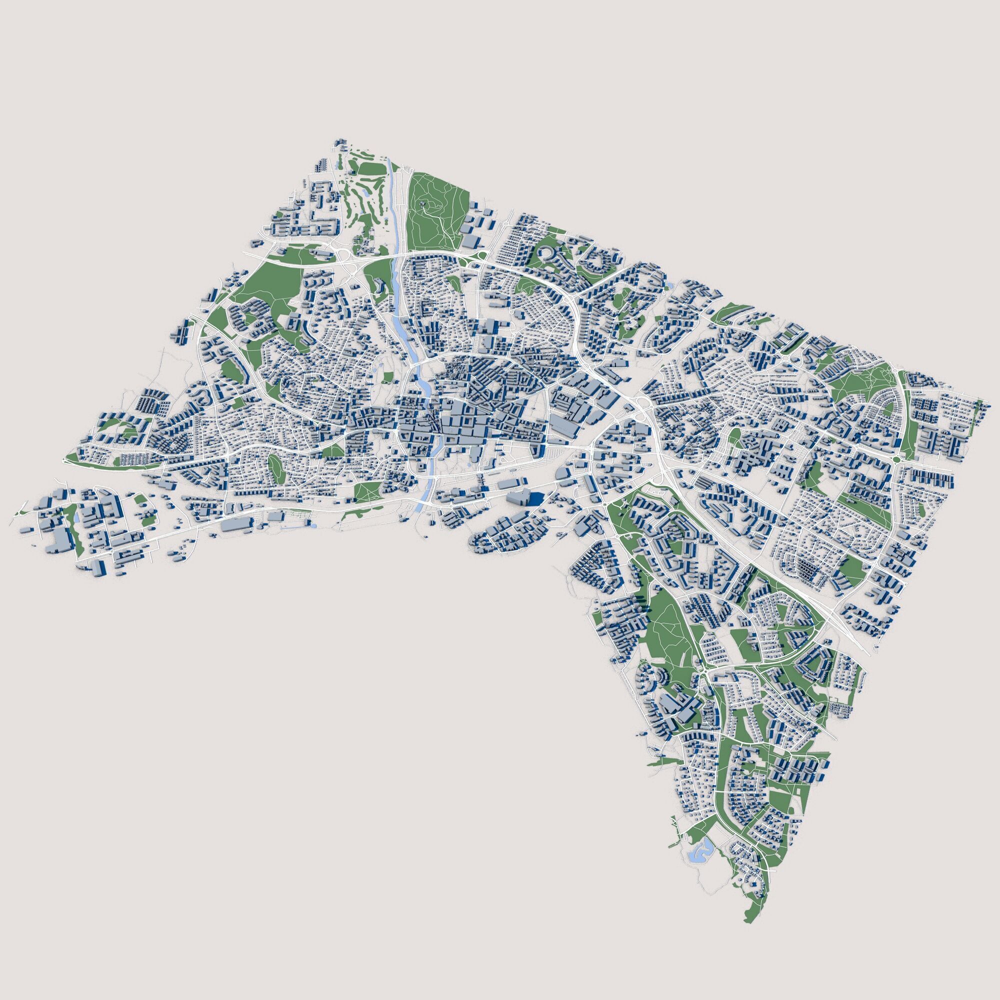 Vasteras City Sweden 3D model_1