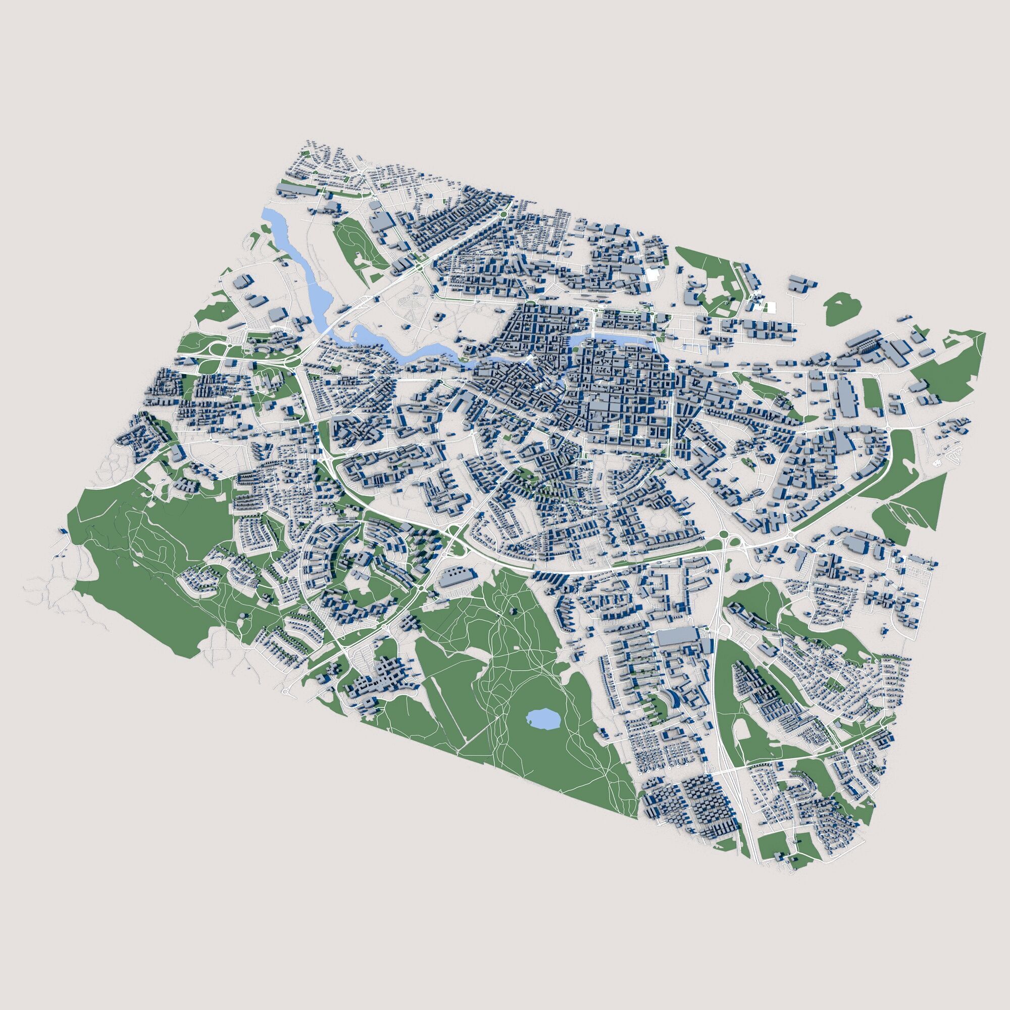 Norrkoping City Sweden 3D model_1