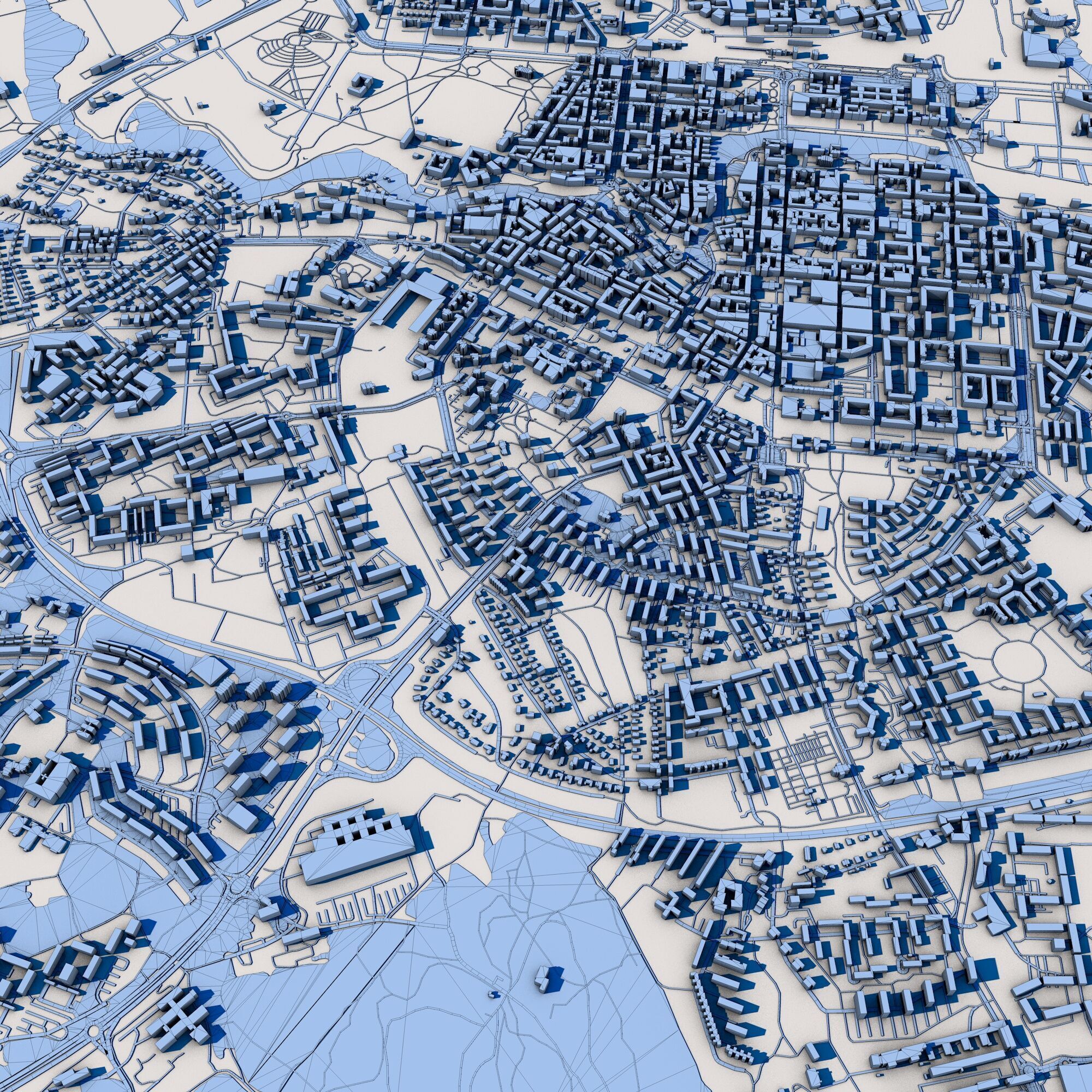 Norrkoping City Sweden 3D model_7