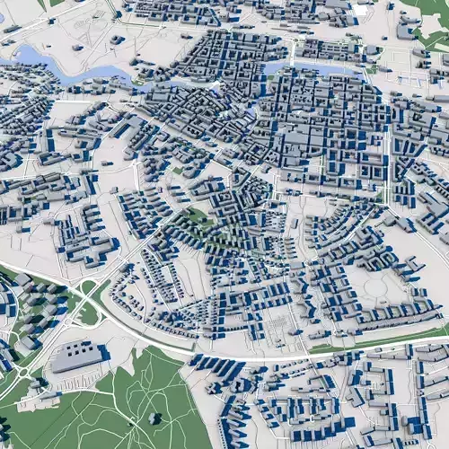 Norrkoping City Sweden 3D model
