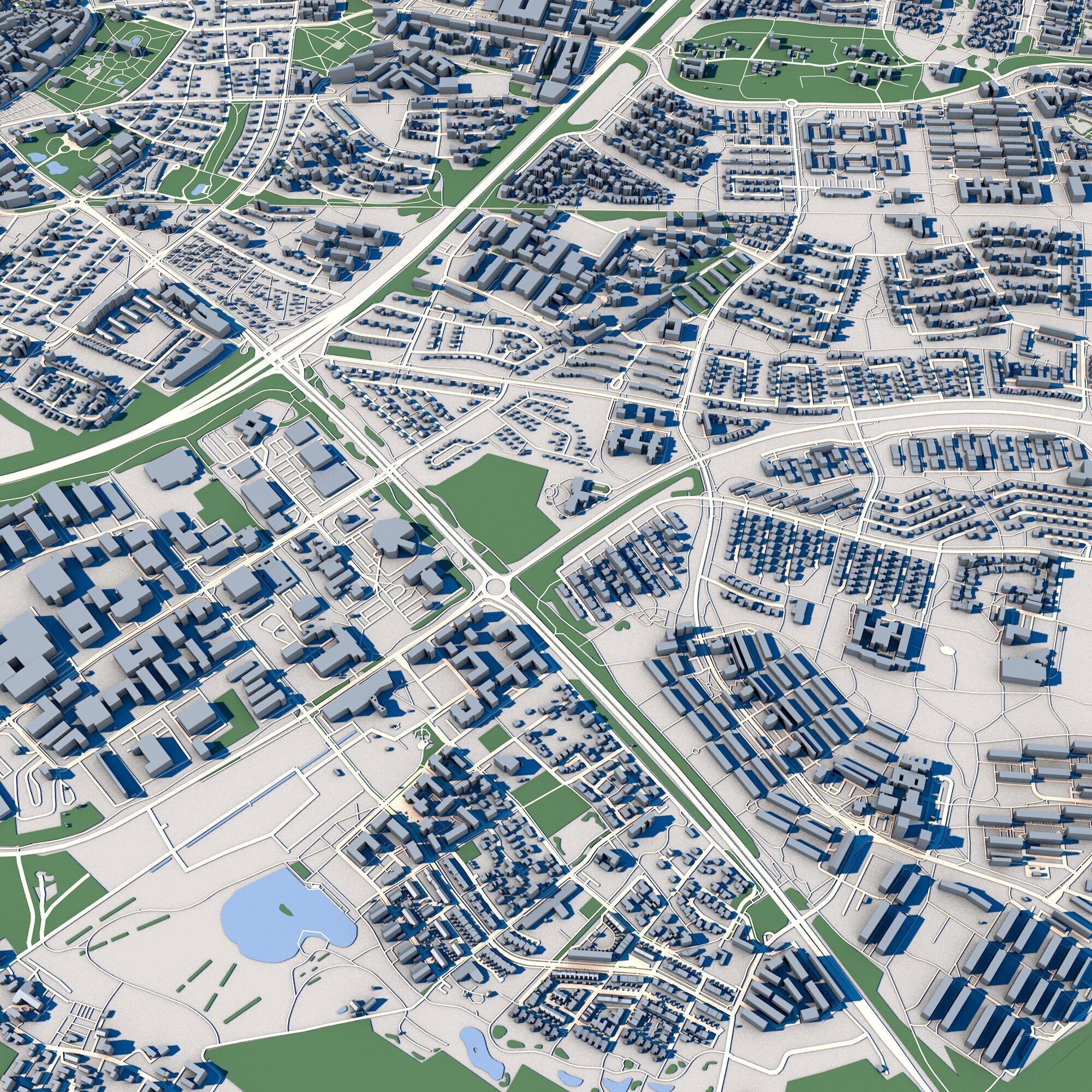Lund City Sweden 3D model_4