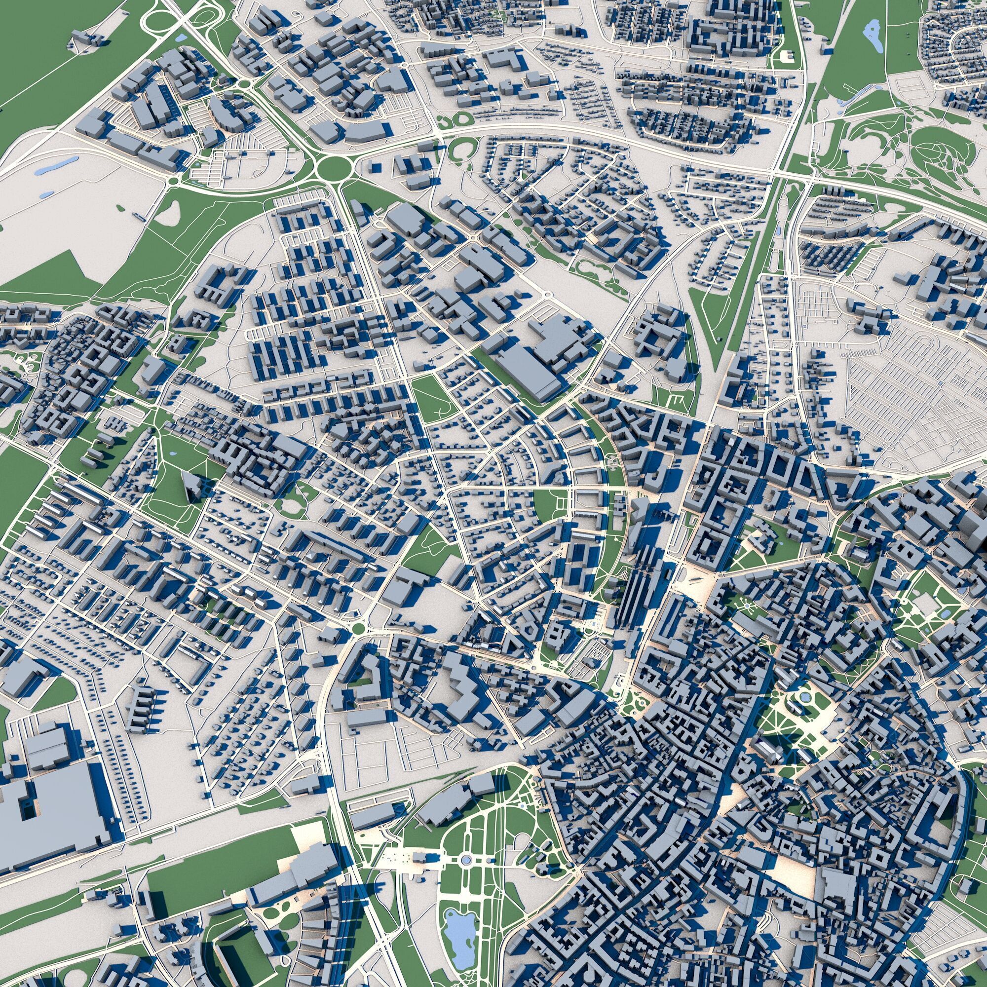 Lund City Sweden 3D model_7