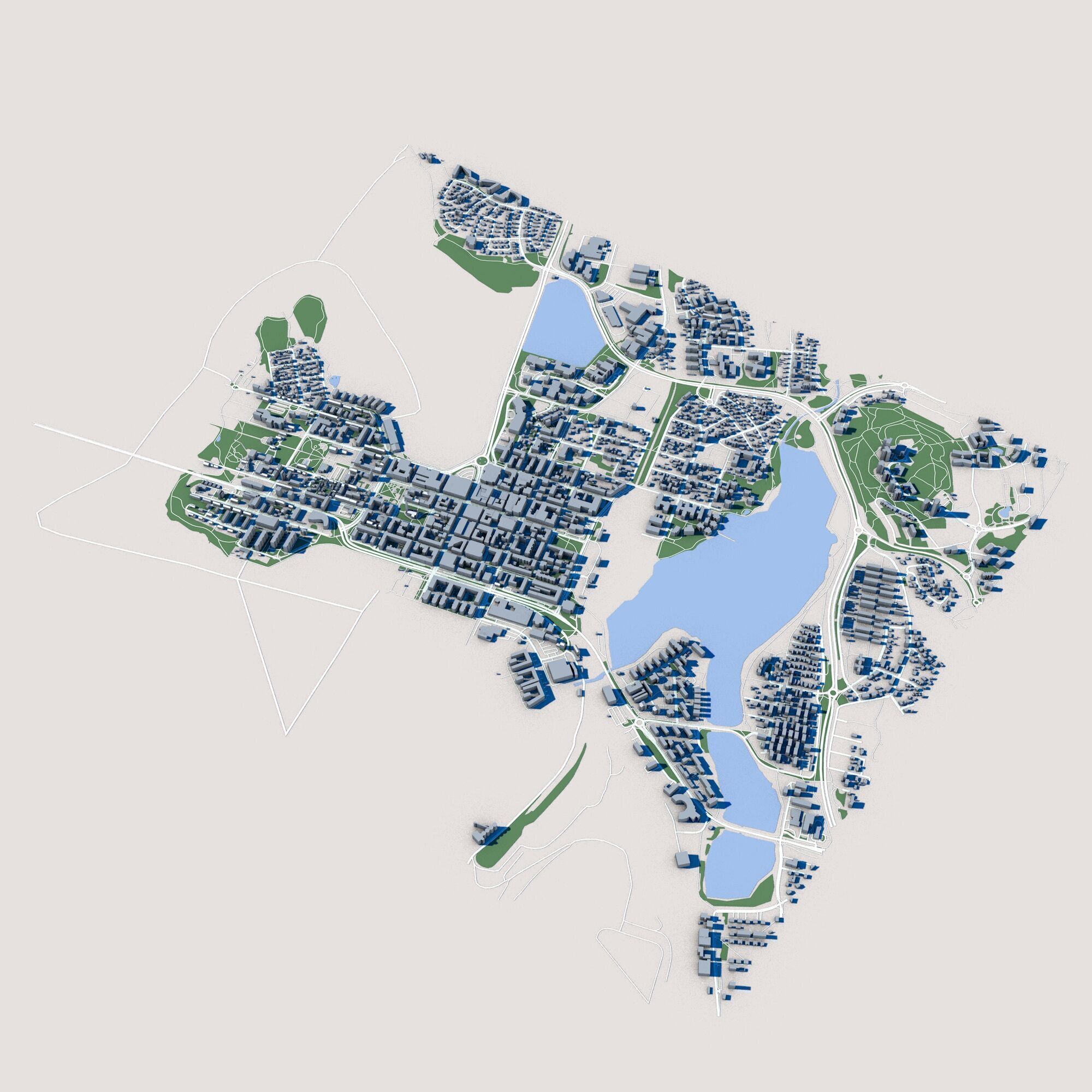 Lulea City Sweden 3D model_1