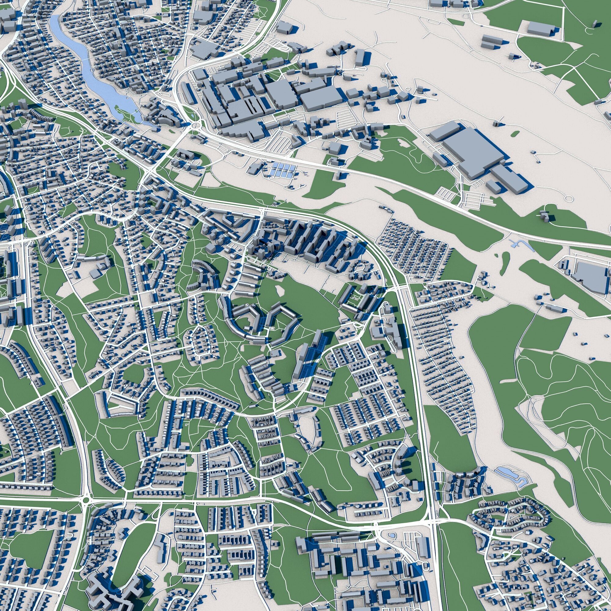 Linkoping City Sweden 3D model_7