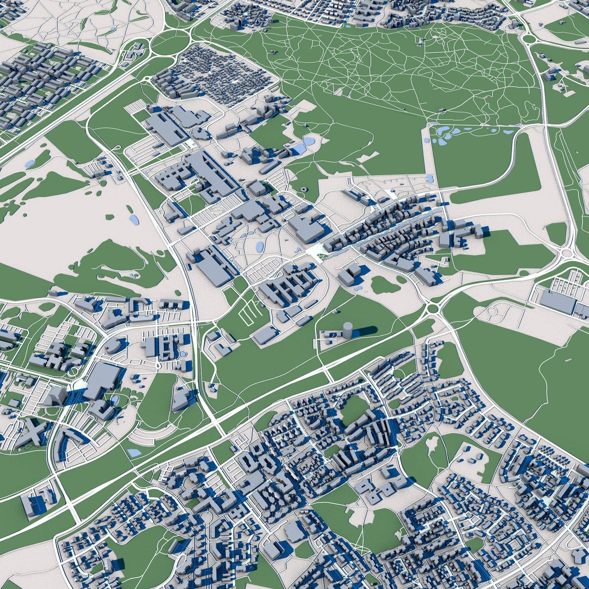Linkoping City Sweden 3D model_8