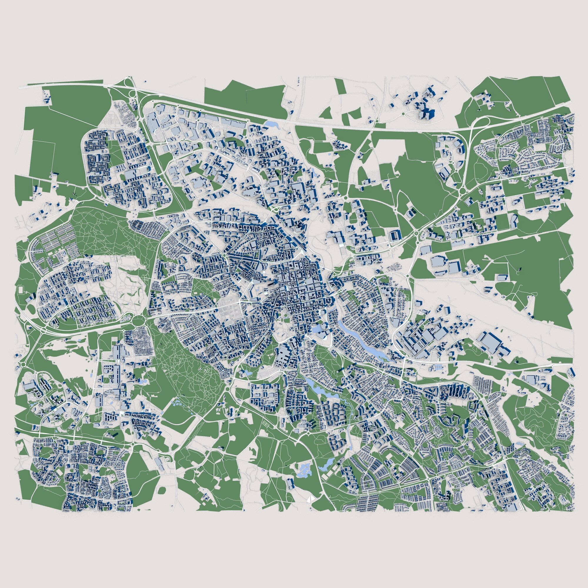 Linkoping City Sweden 3D model_2