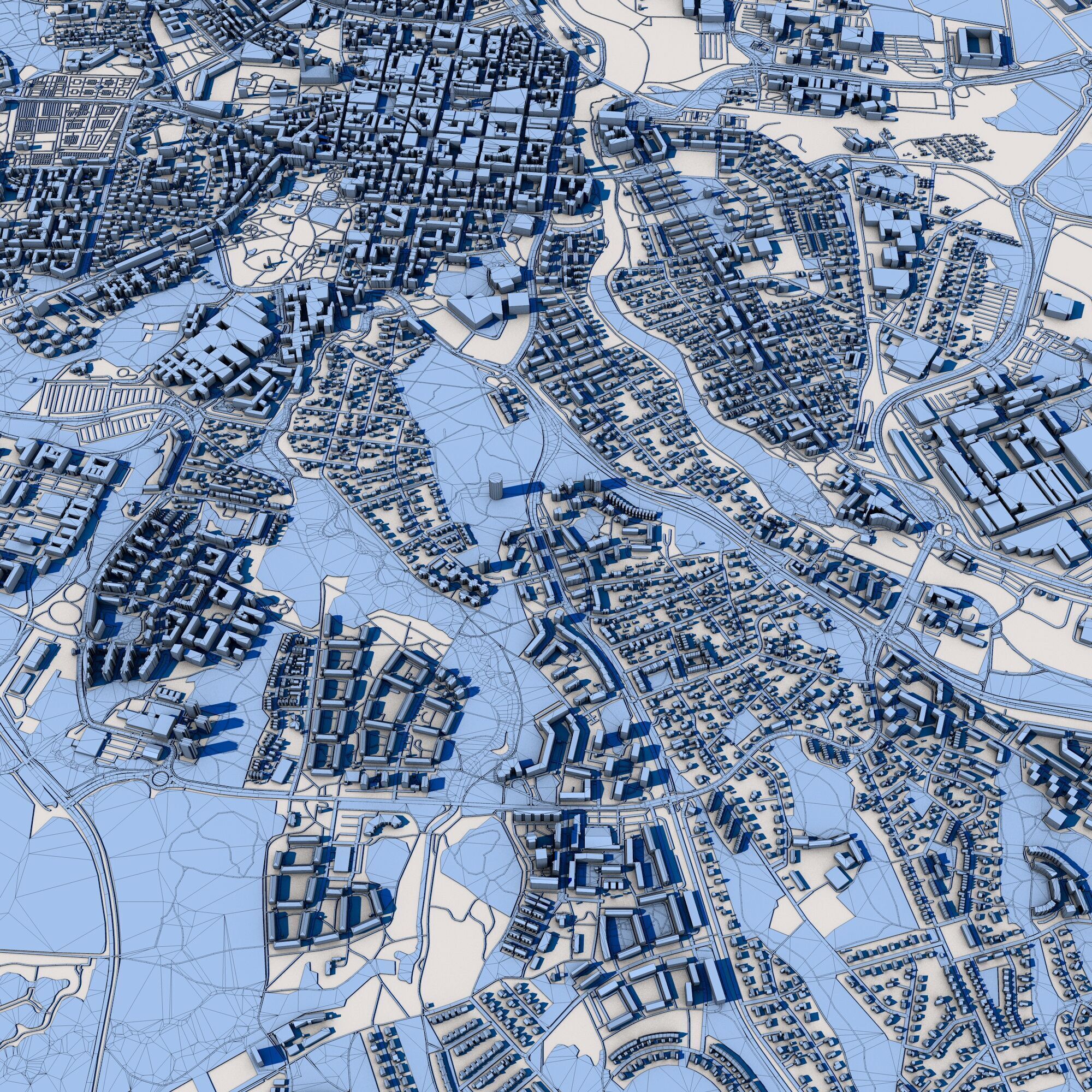 Linkoping City Sweden 3D model_9