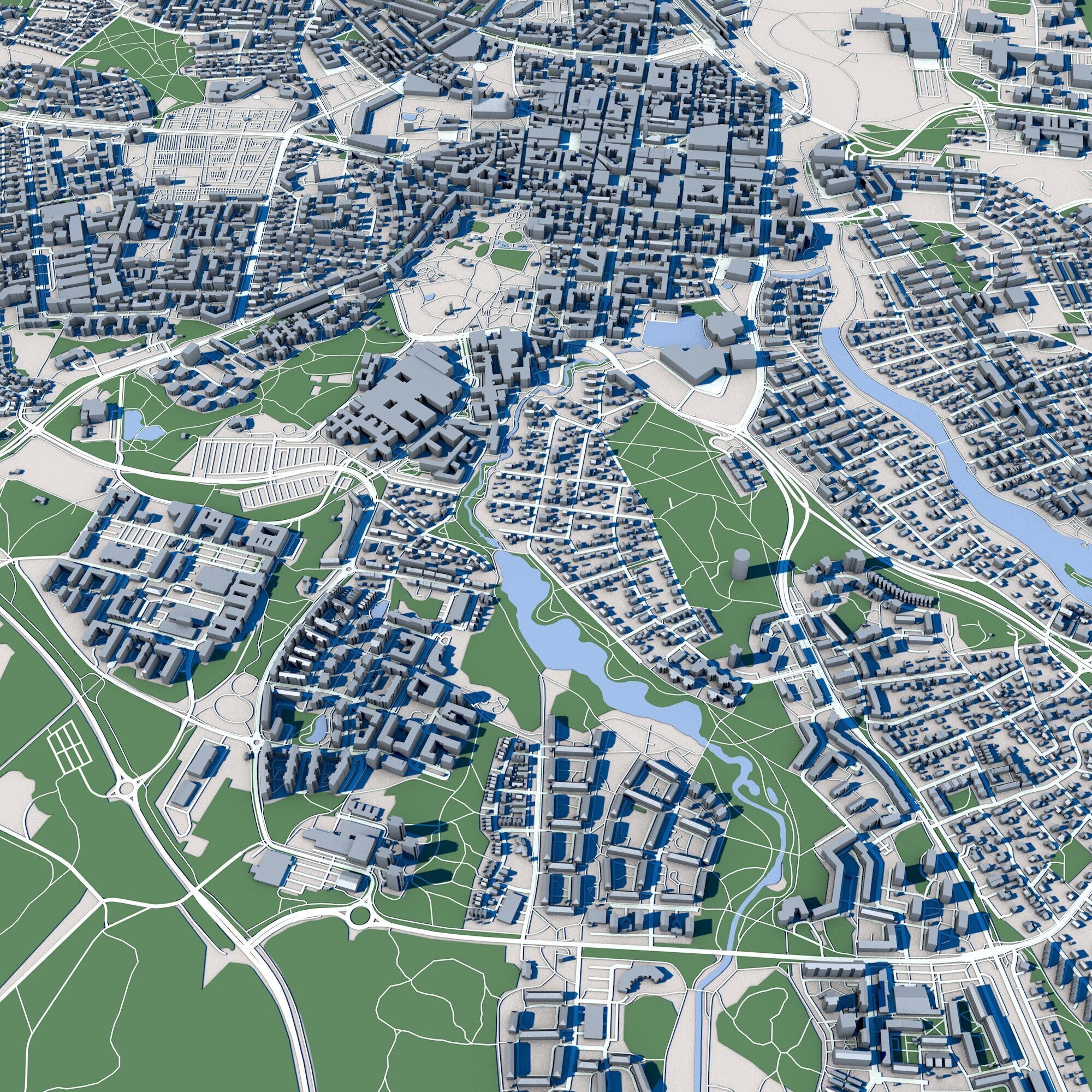 Linkoping City Sweden 3D model_4