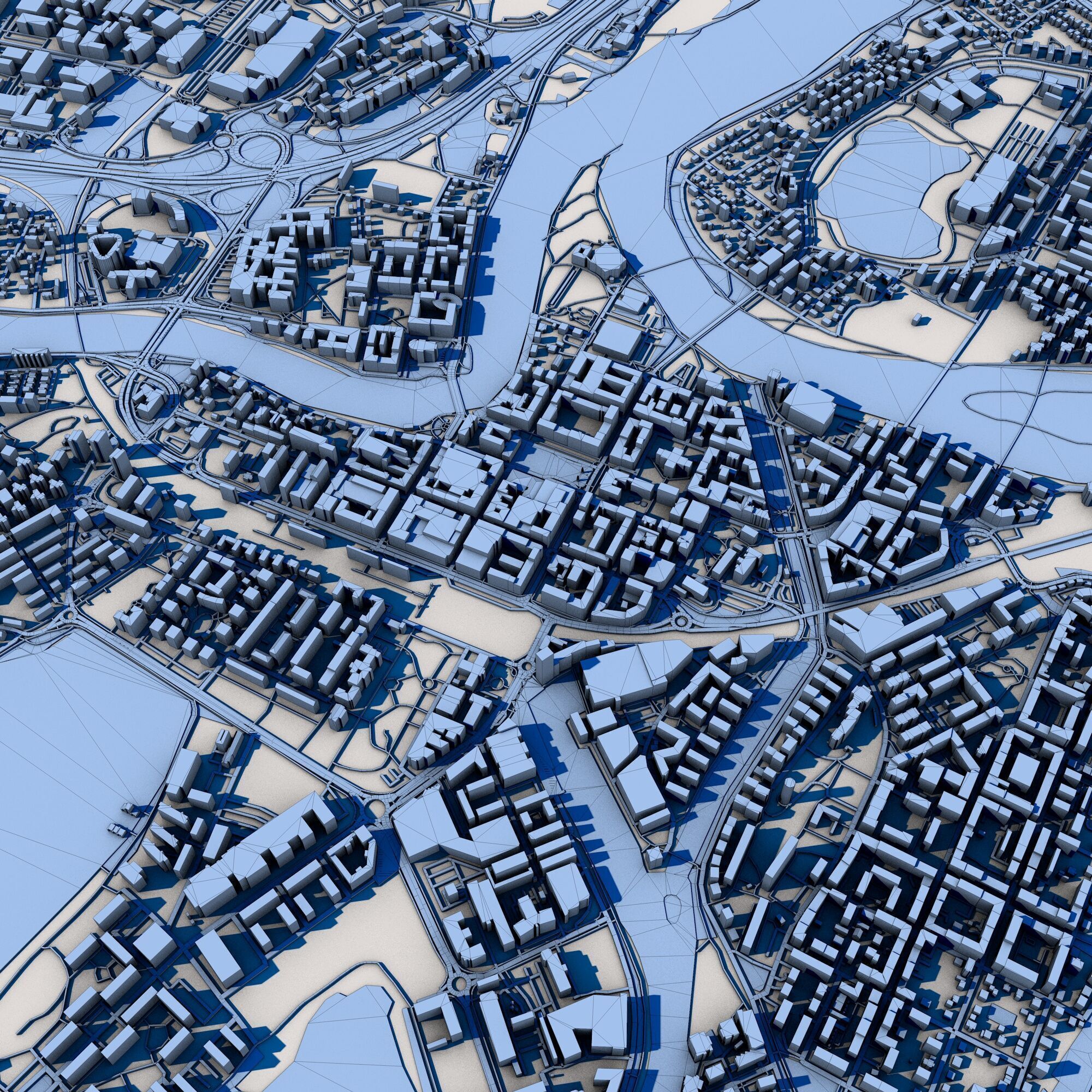 Karlstad City Sweden 3D model_10