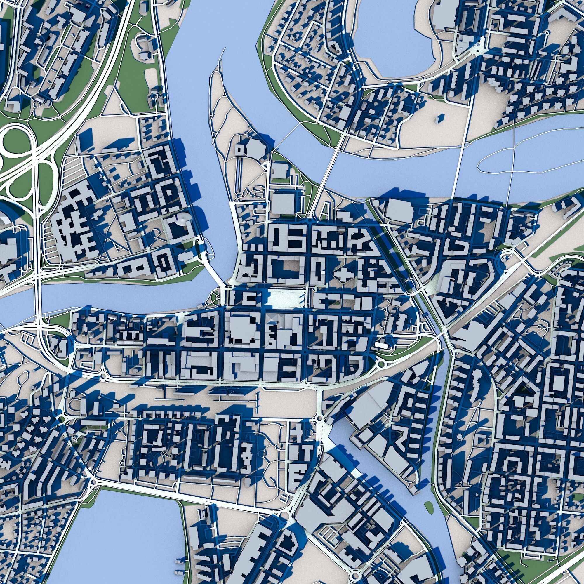 Karlstad City Sweden 3D model_3