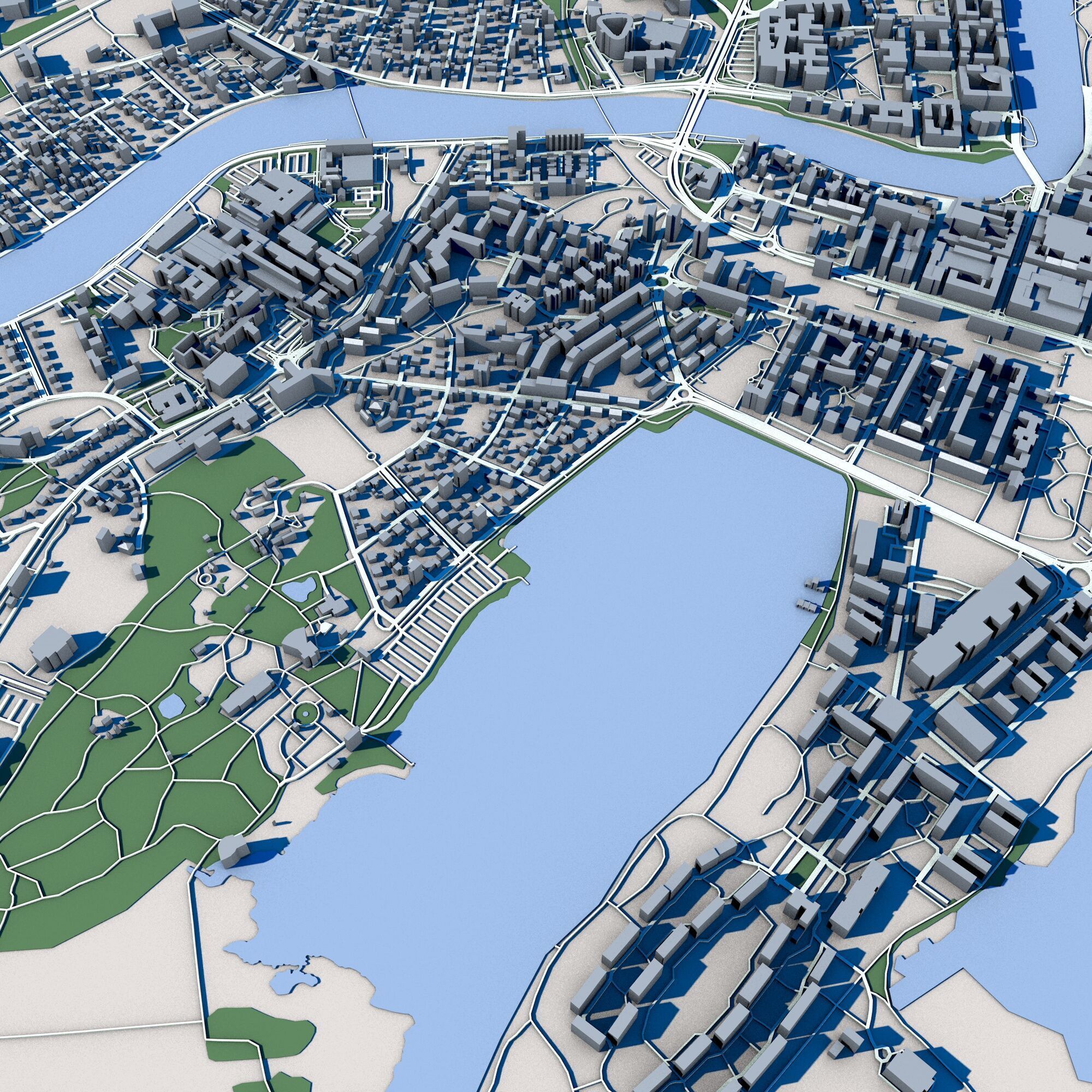 Karlstad City Sweden 3D model_5
