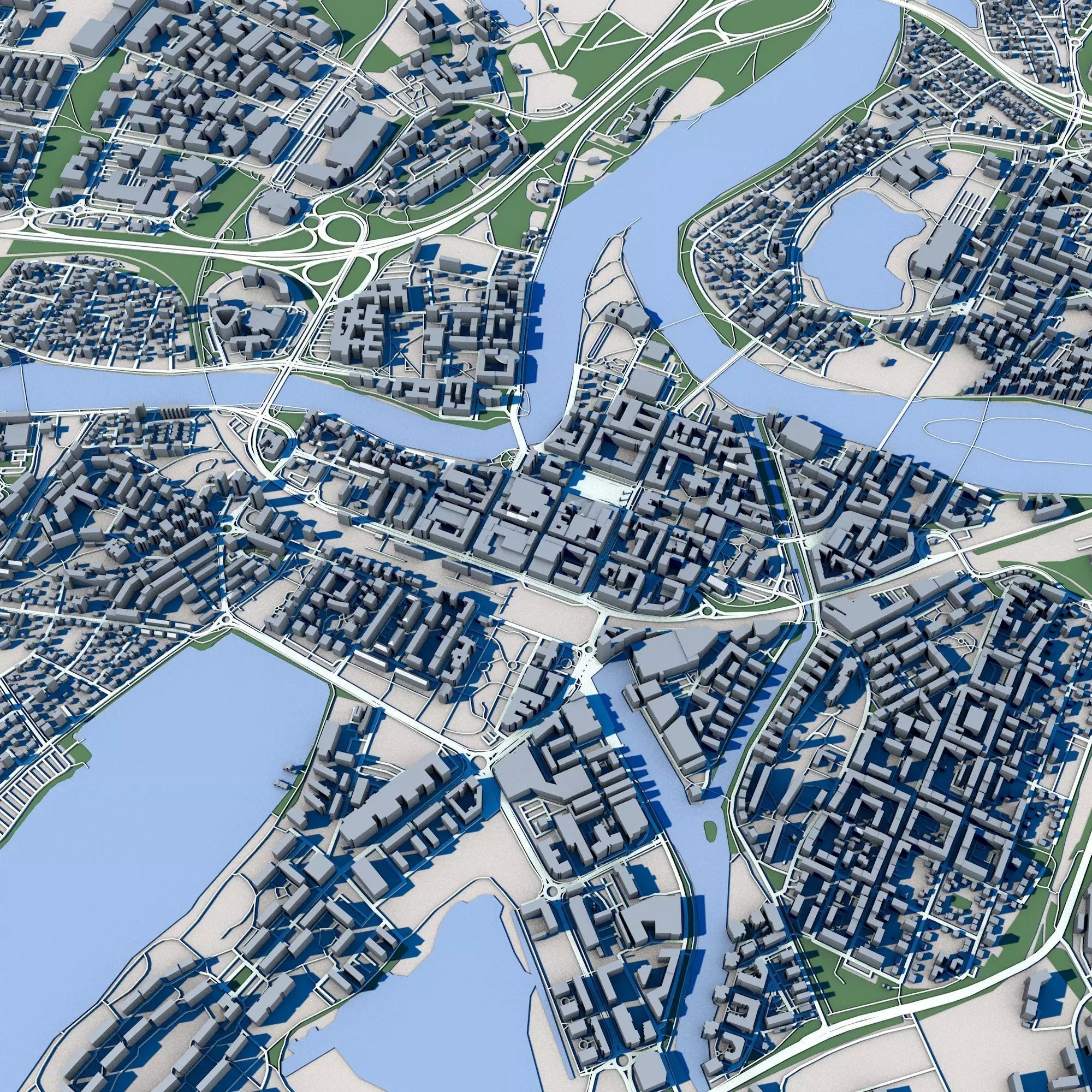 Karlstad City Sweden 3D model_0