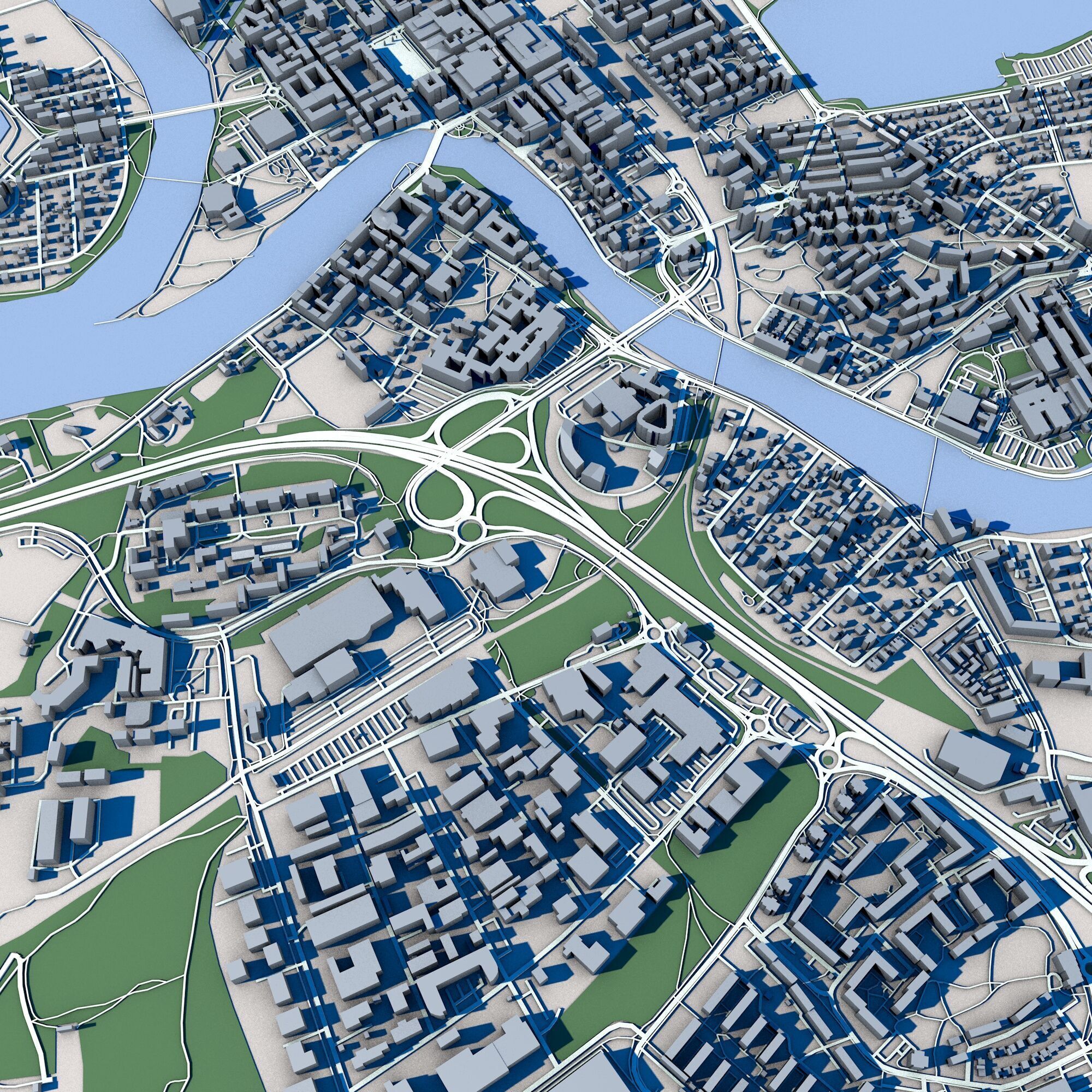 Karlstad City Sweden 3D model_9