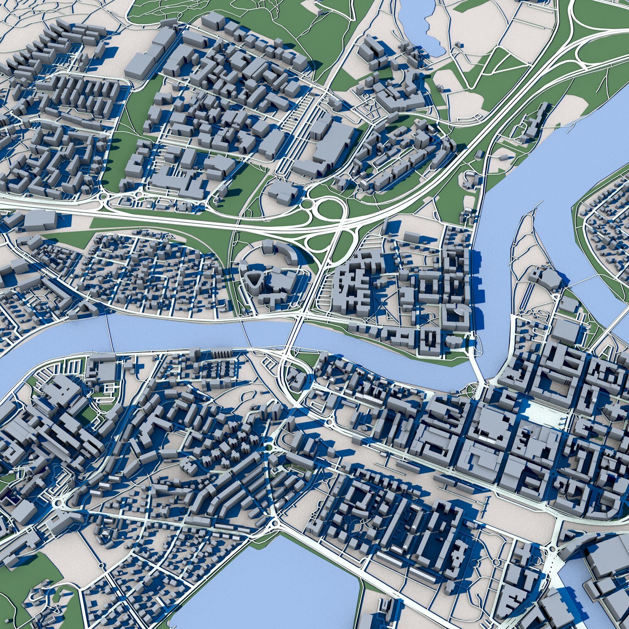 Karlstad City Sweden 3D model_4