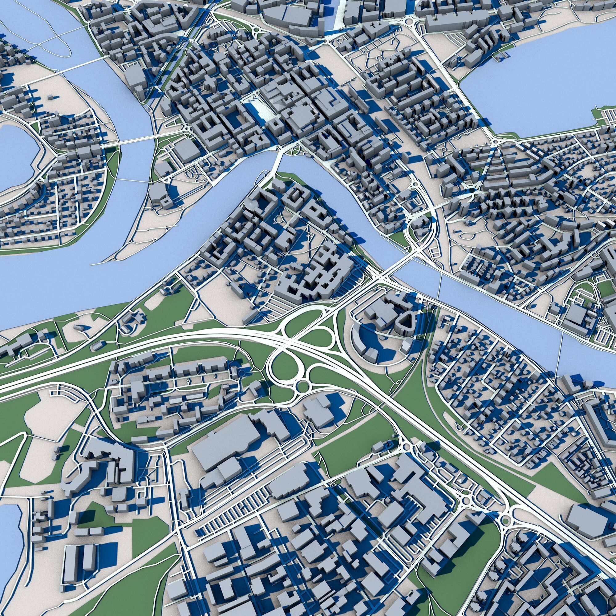Karlstad City Sweden 3D model_7