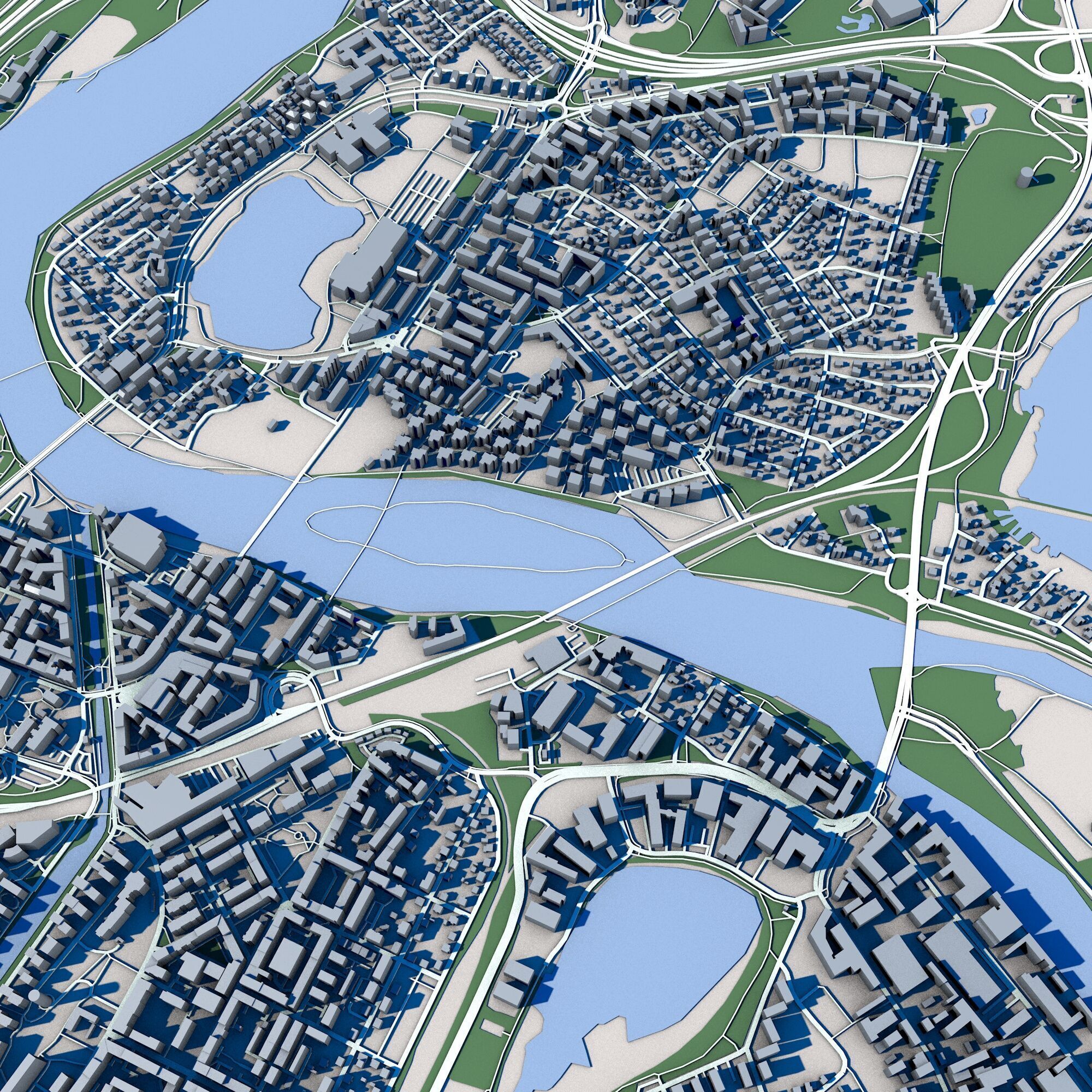 Karlstad City Sweden 3D model_6