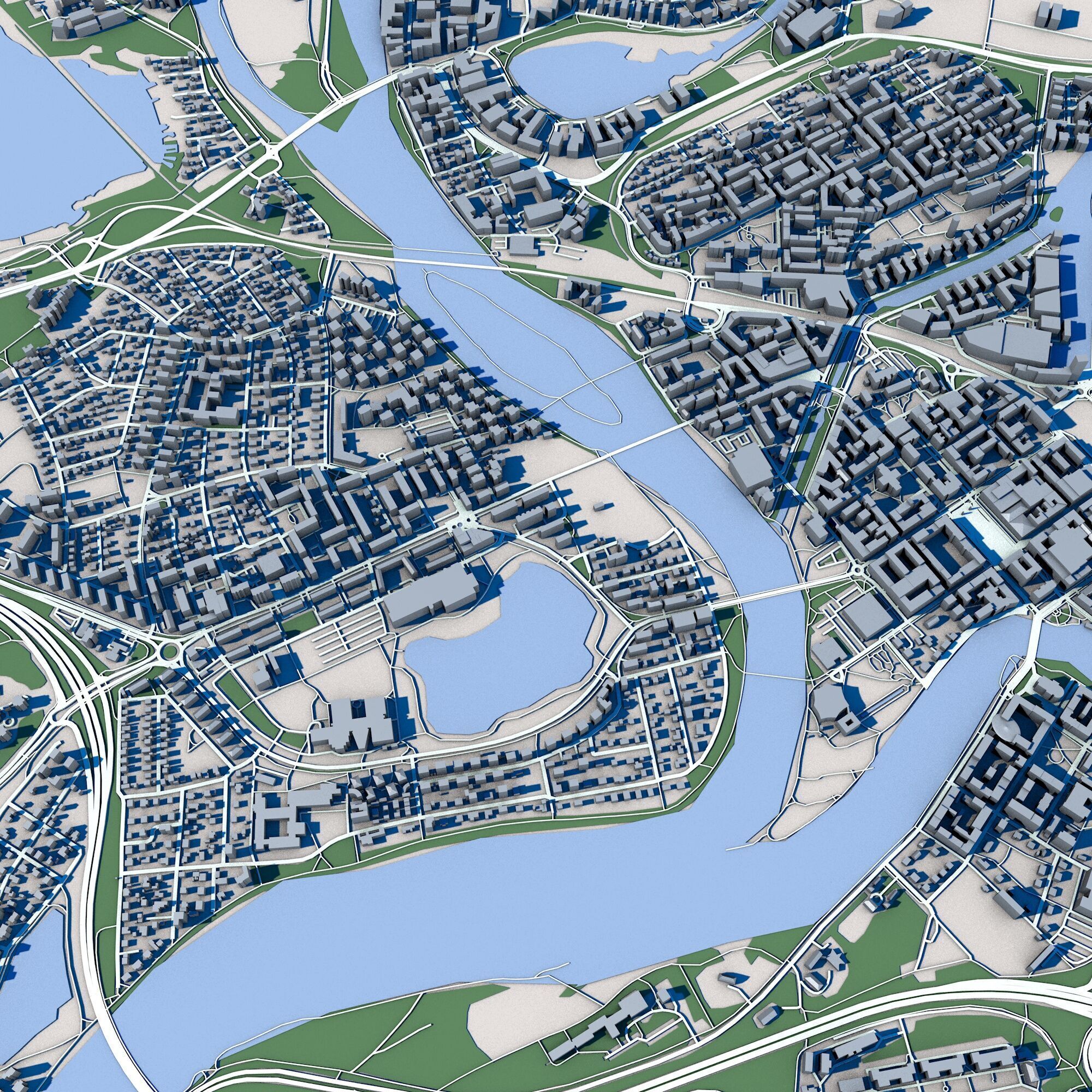 Karlstad City Sweden 3D model_8