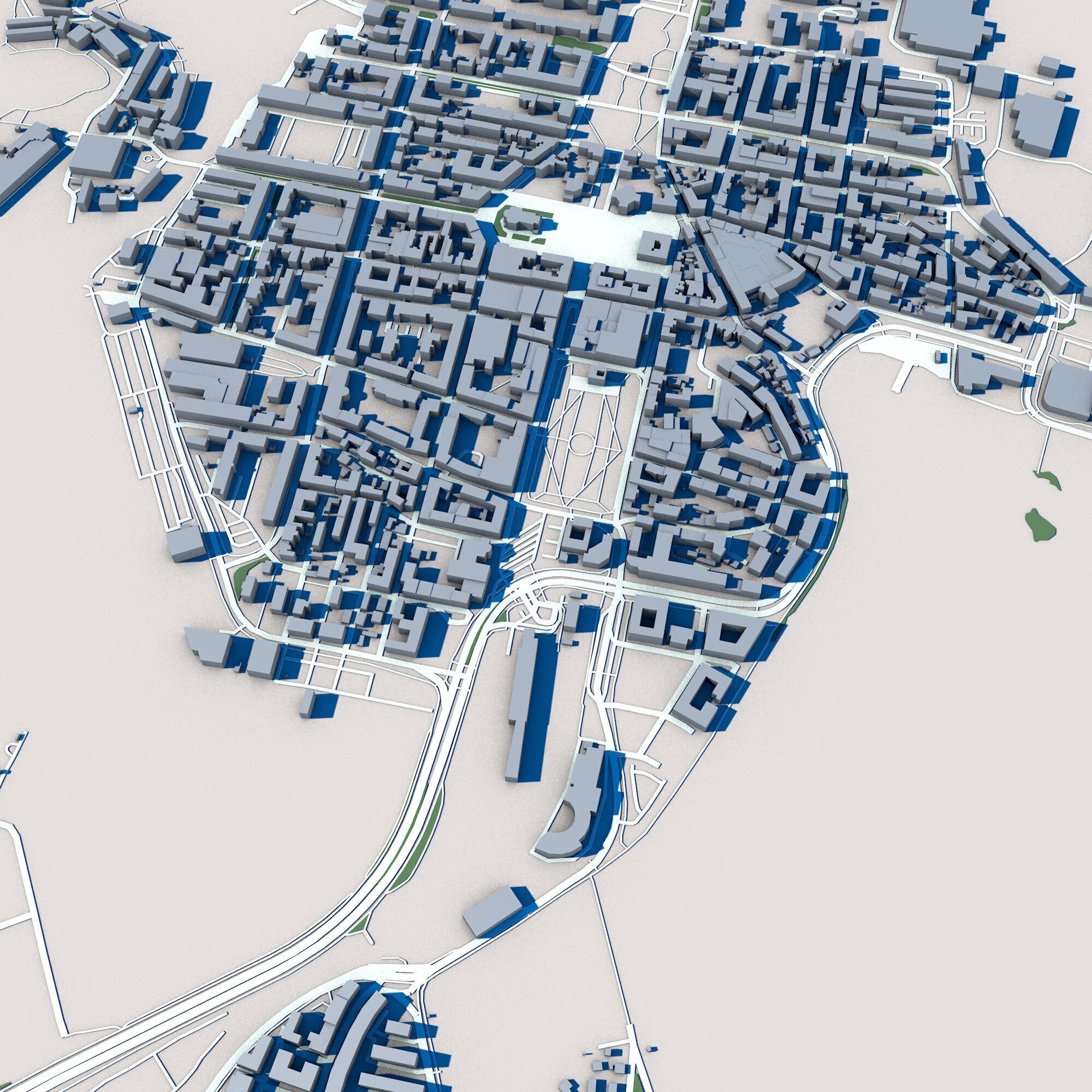 Karlskrona City Sweden 3D model_8