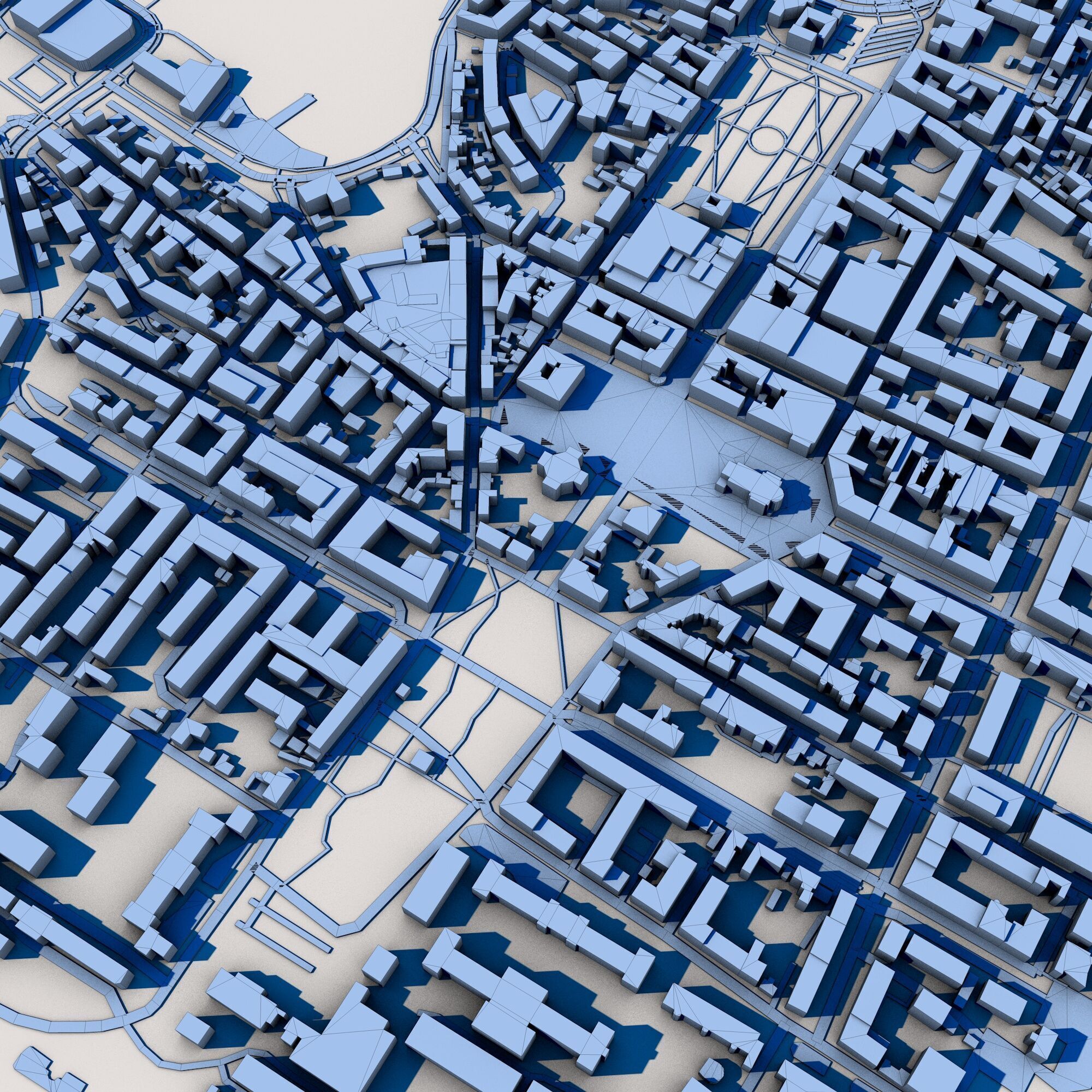 Karlskrona City Sweden 3D model_9
