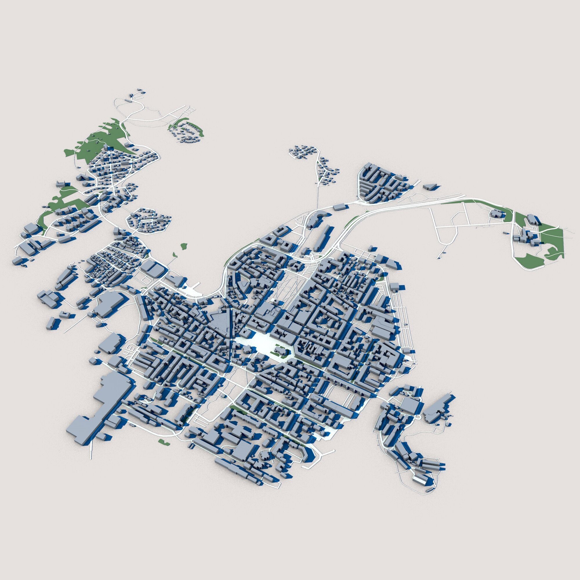 Karlskrona City Sweden 3D model_1