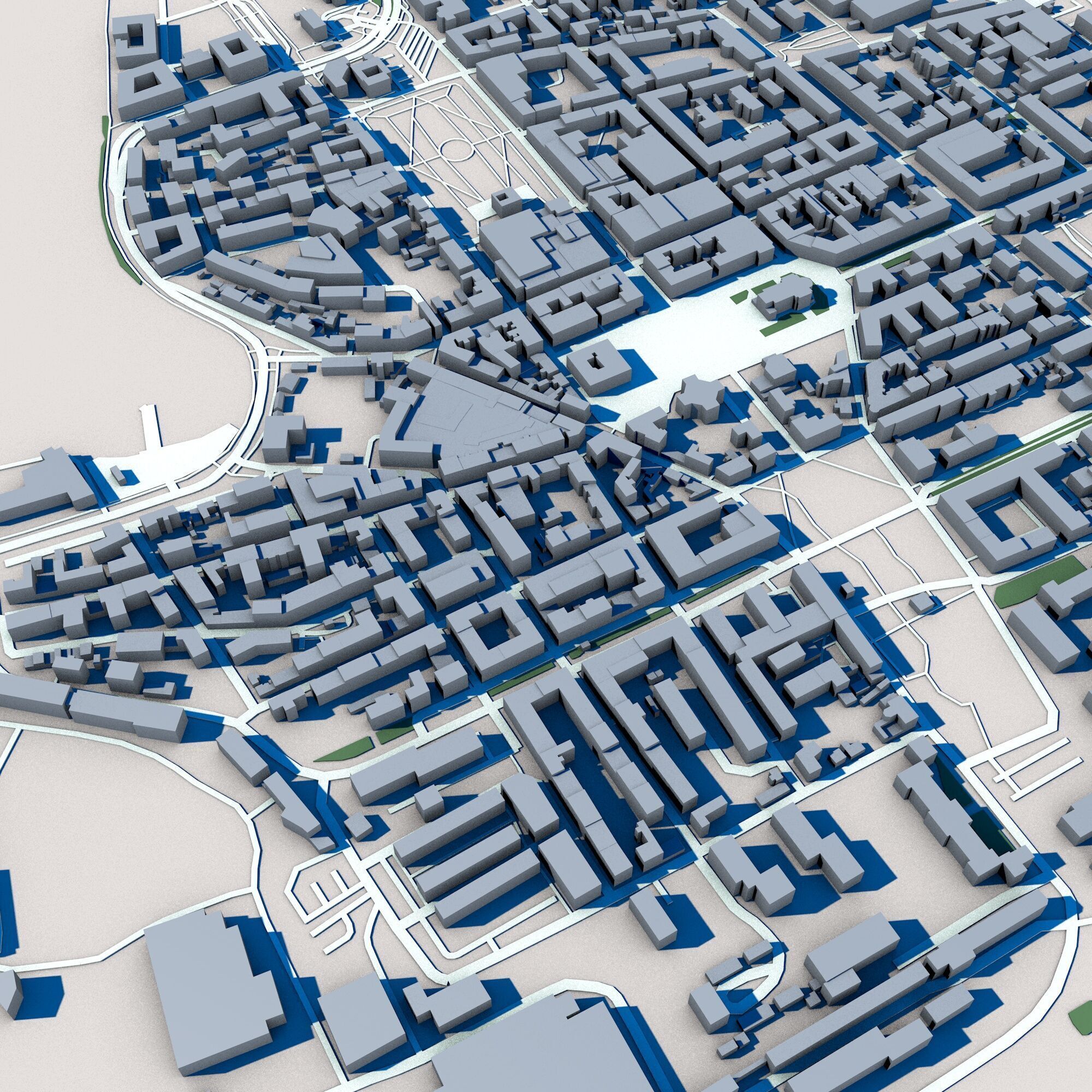 Karlskrona City Sweden 3D model_5