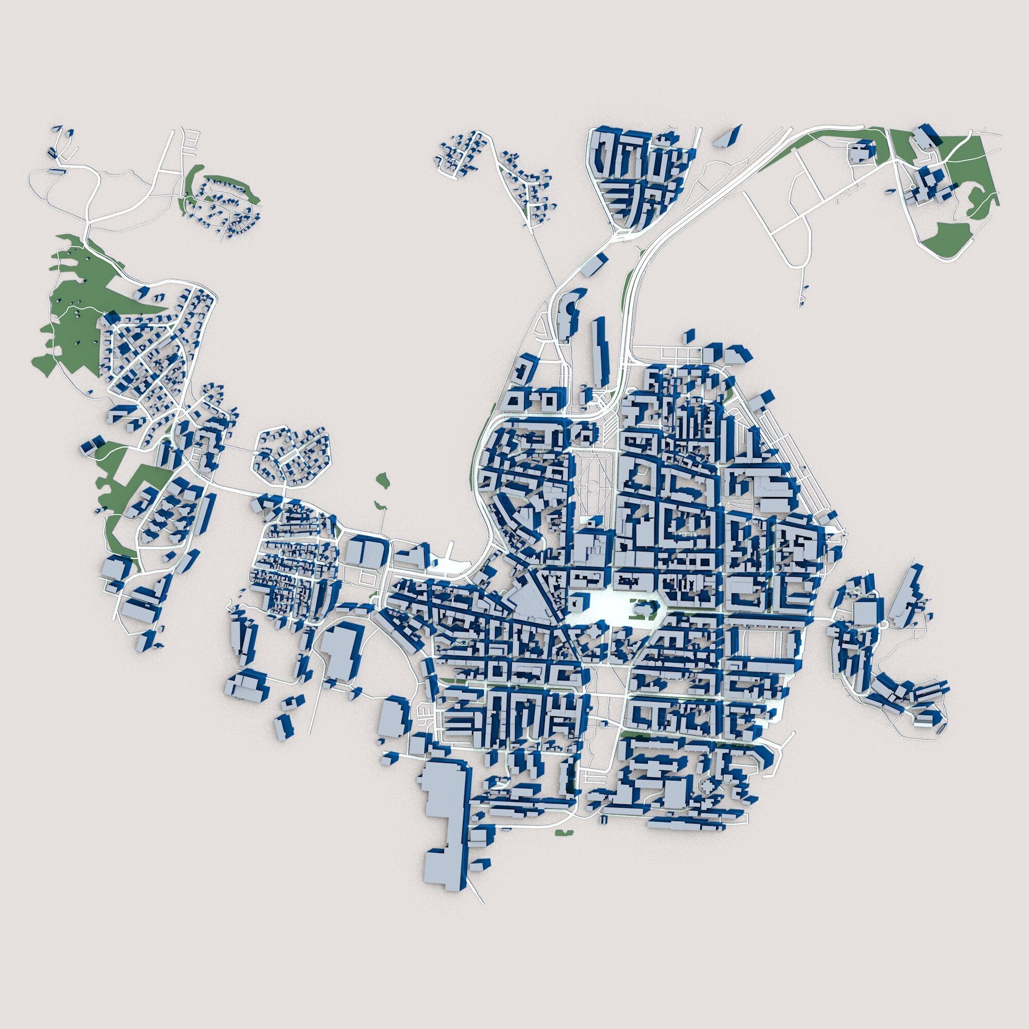 Karlskrona City Sweden 3D model_2