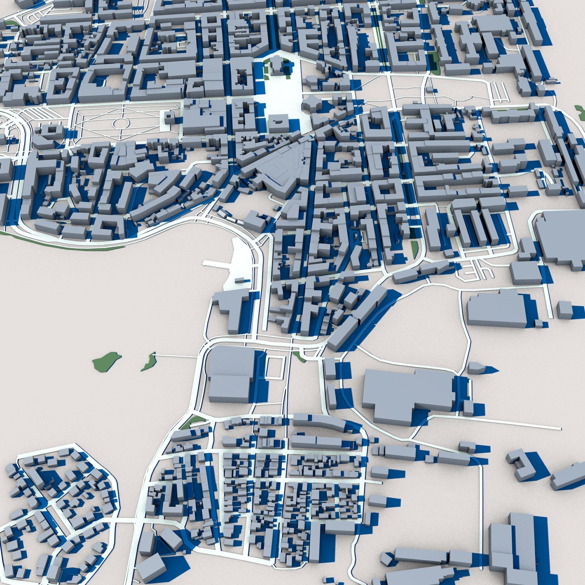 Karlskrona City Sweden 3D model_6