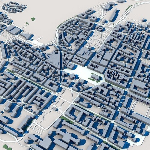 Karlskrona City Sweden 3D model