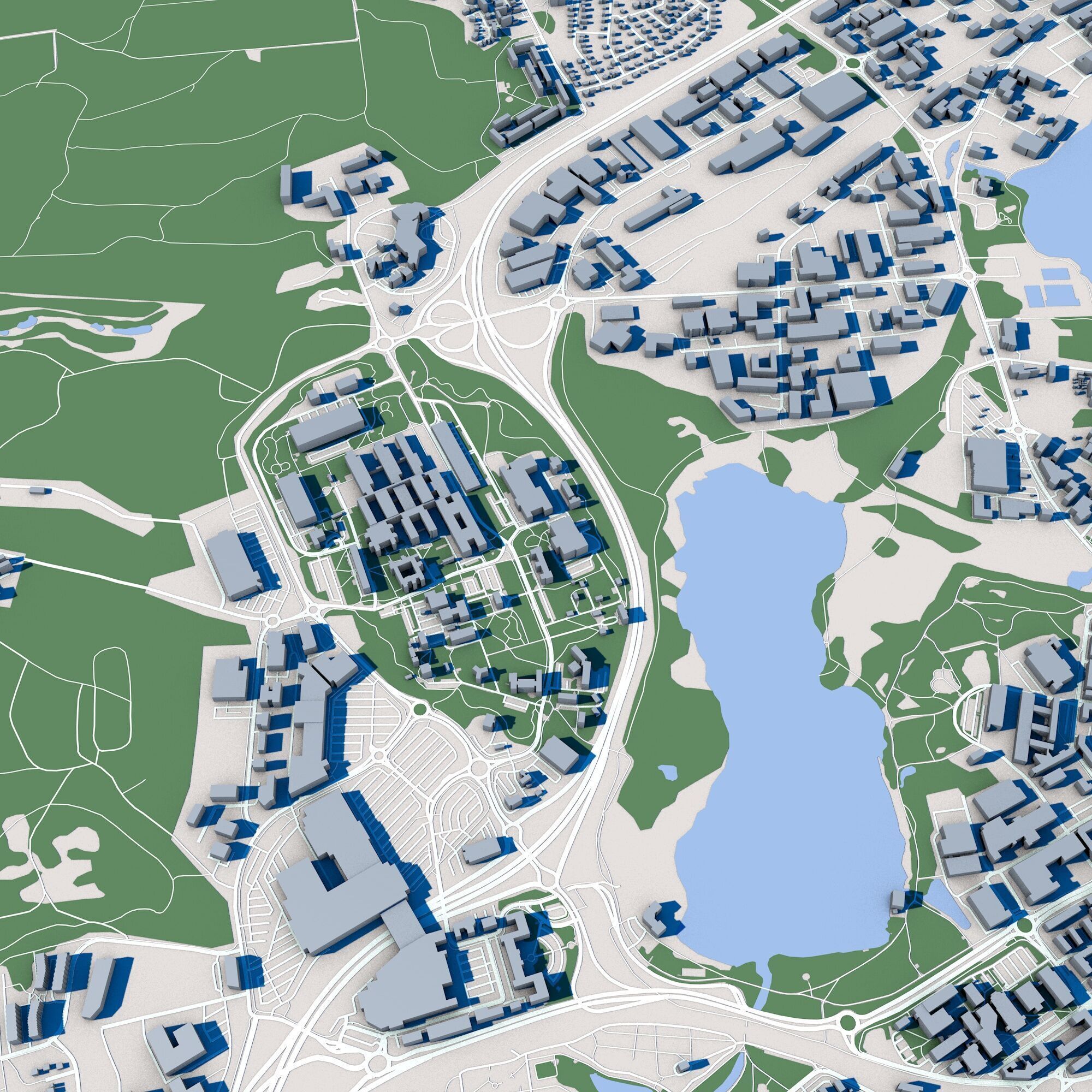 Jonkoping City in Sweden 3D model_6