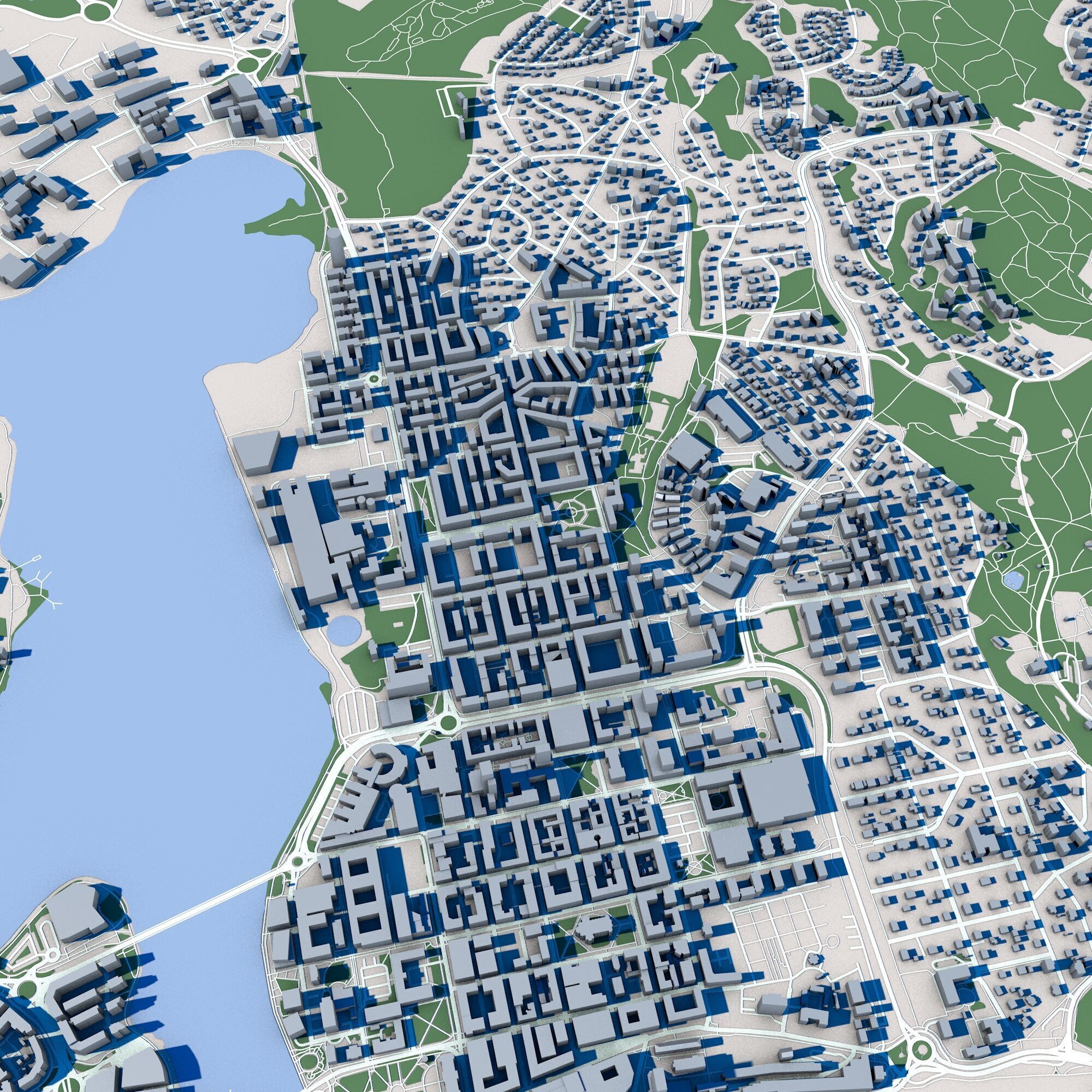 Jonkoping City in Sweden 3D model_5