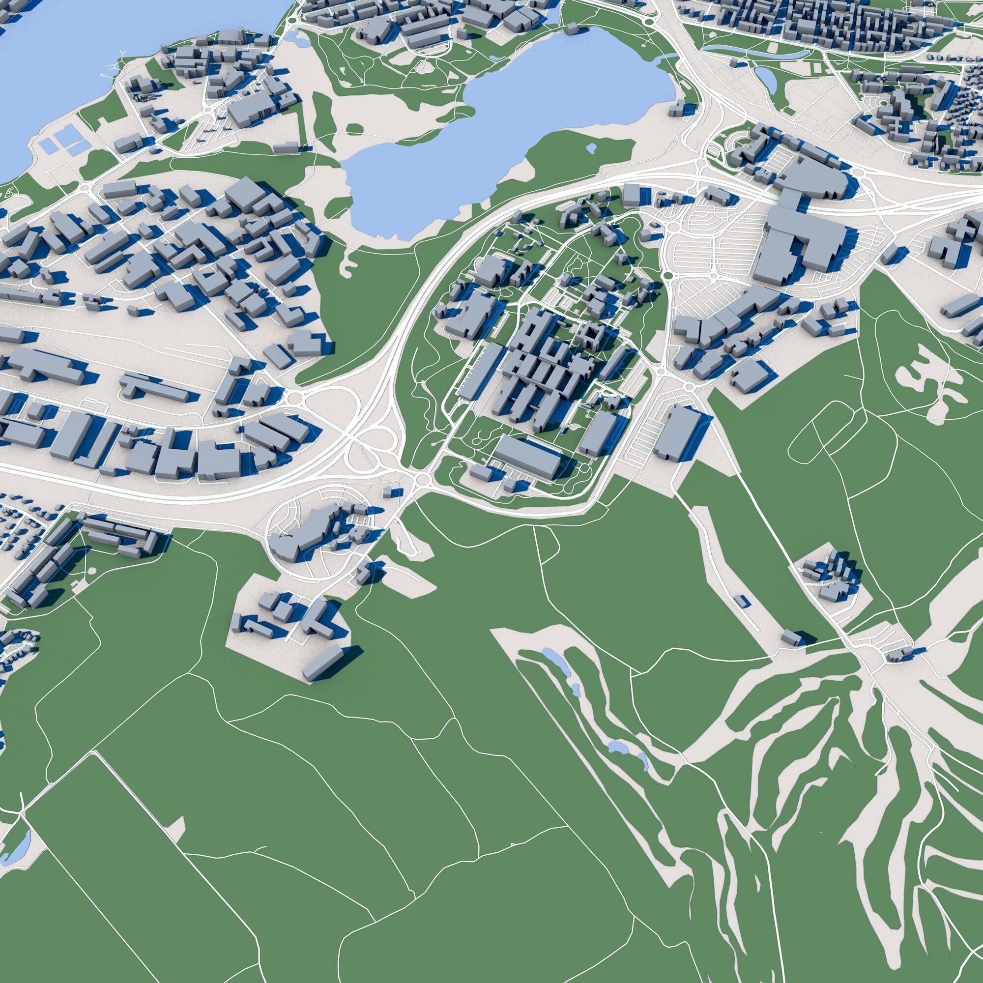 Jonkoping City in Sweden 3D model_8