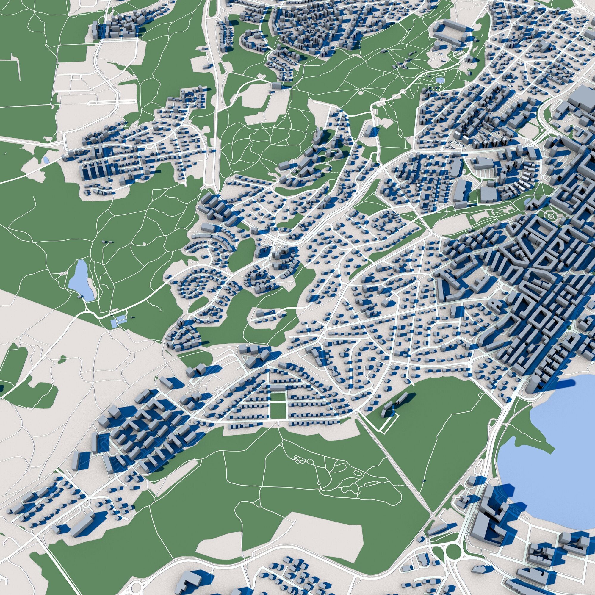 Jonkoping City in Sweden 3D model_4