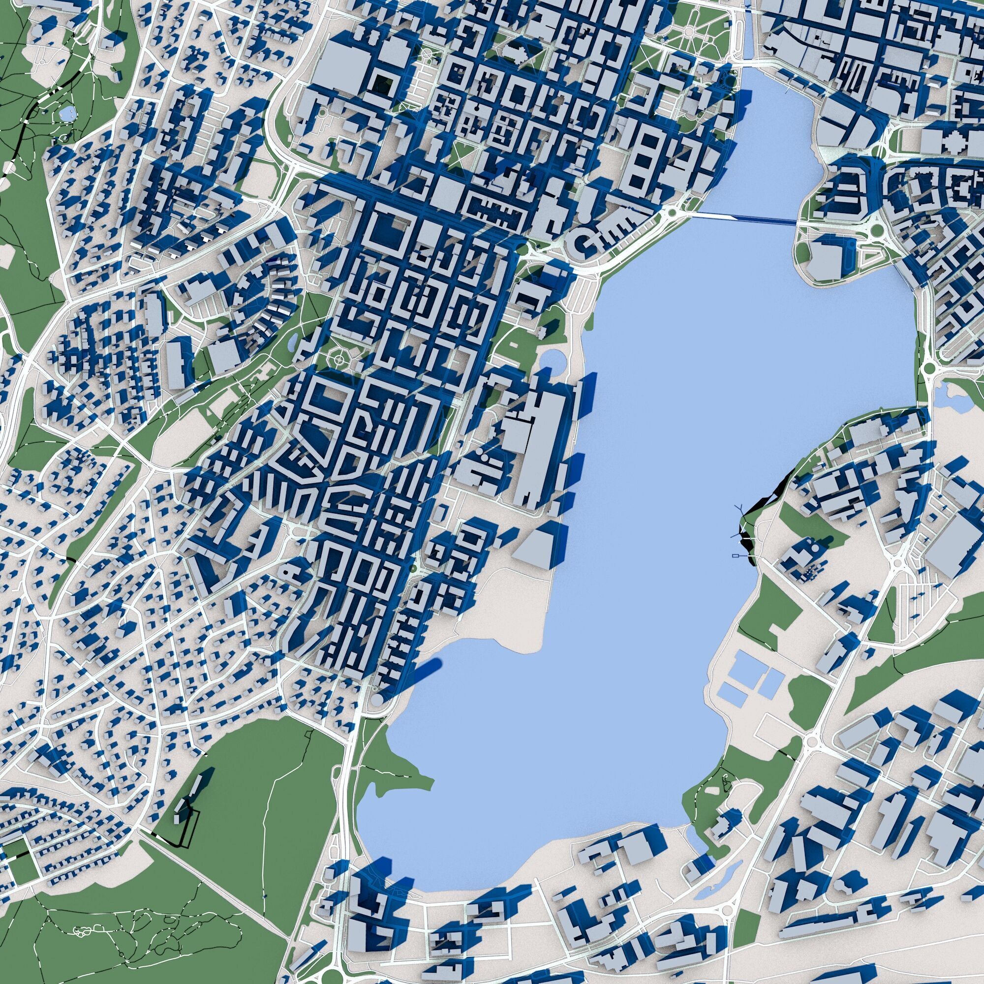 Jonkoping City in Sweden 3D model_3