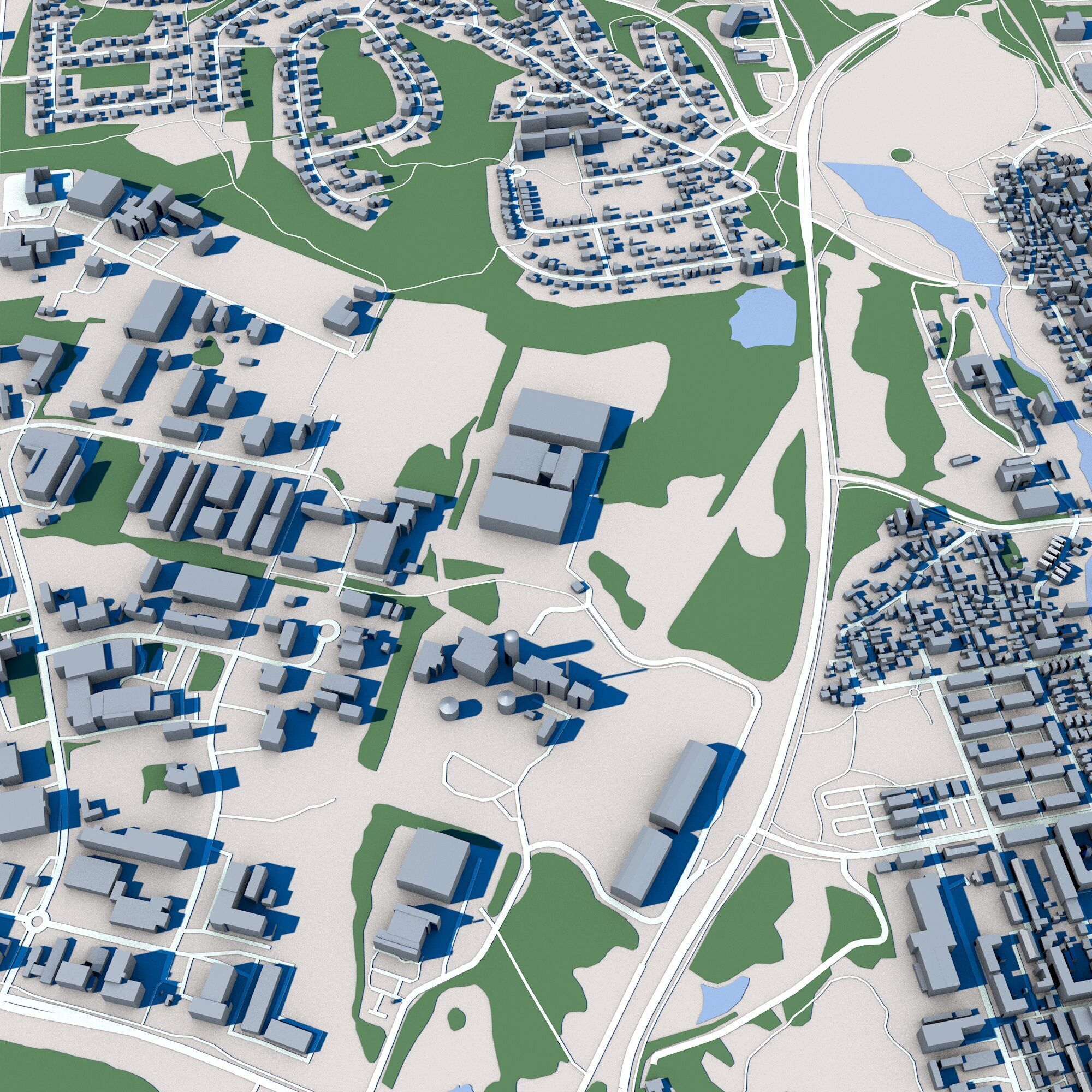 Falun City Sweden 3D model_6