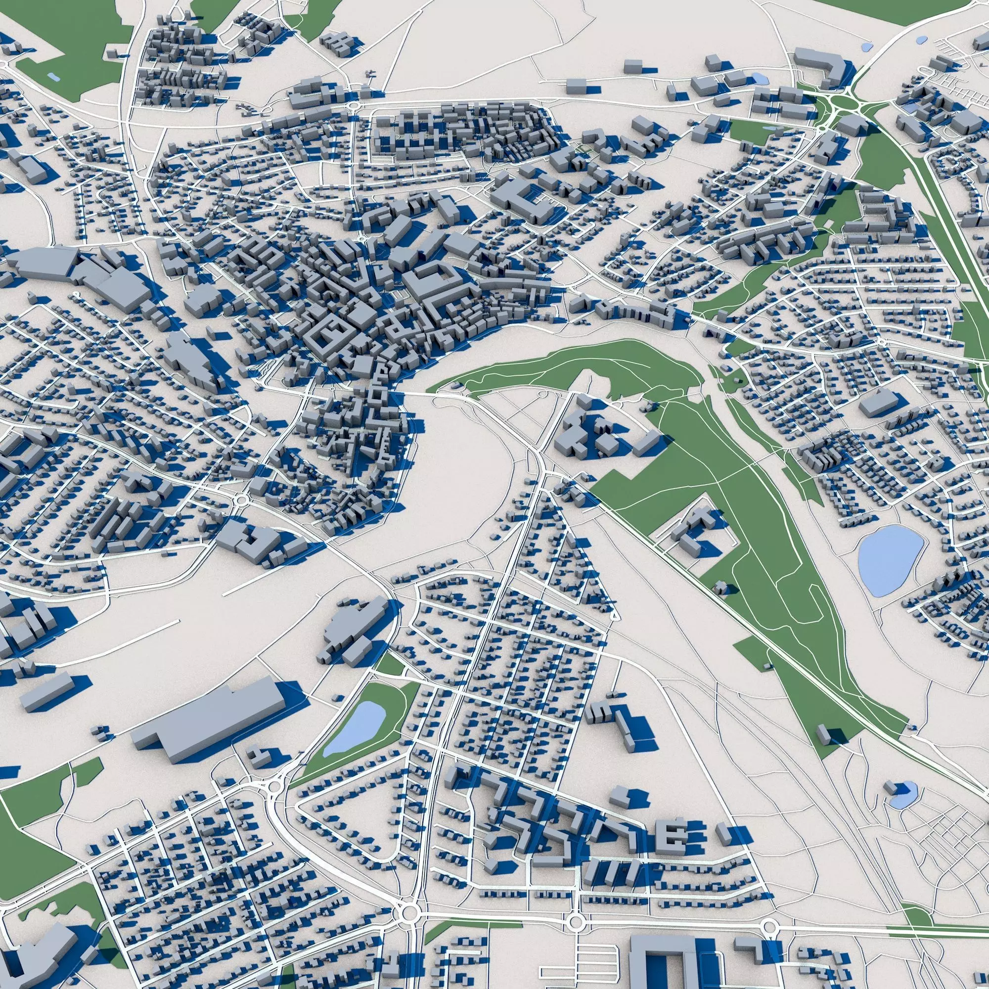 Falkenberg City Sweden 3D model_0