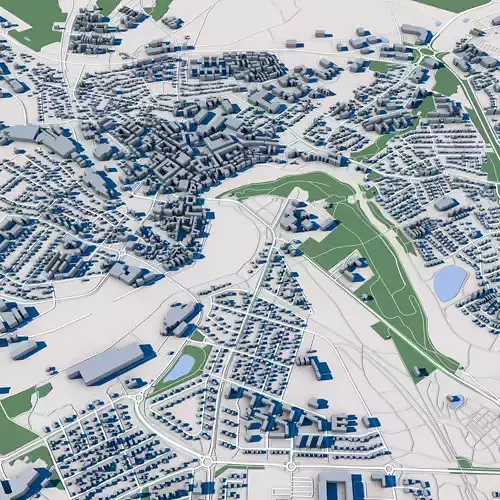 Falkenberg City Sweden 3D model