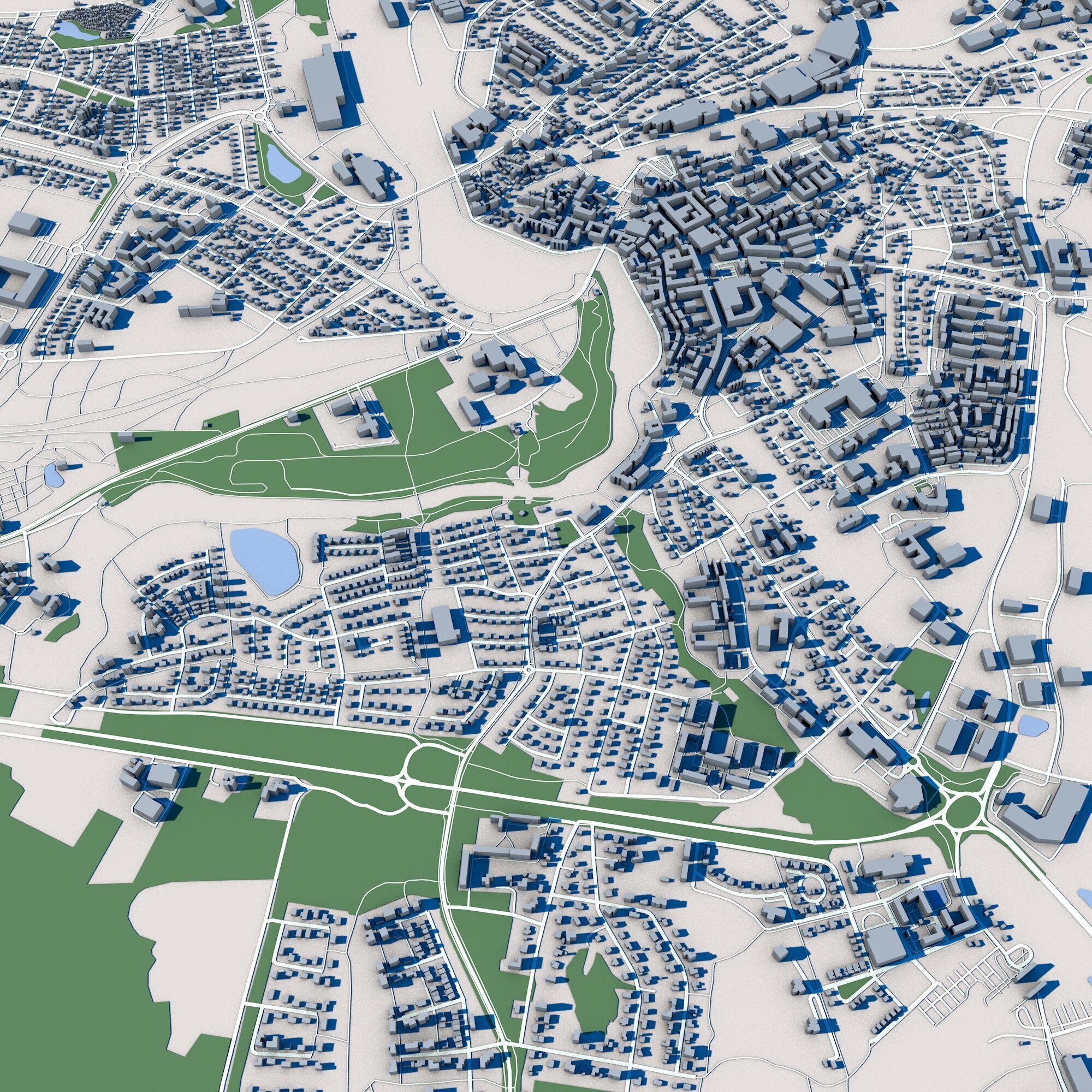 Falkenberg City Sweden 3D model_7