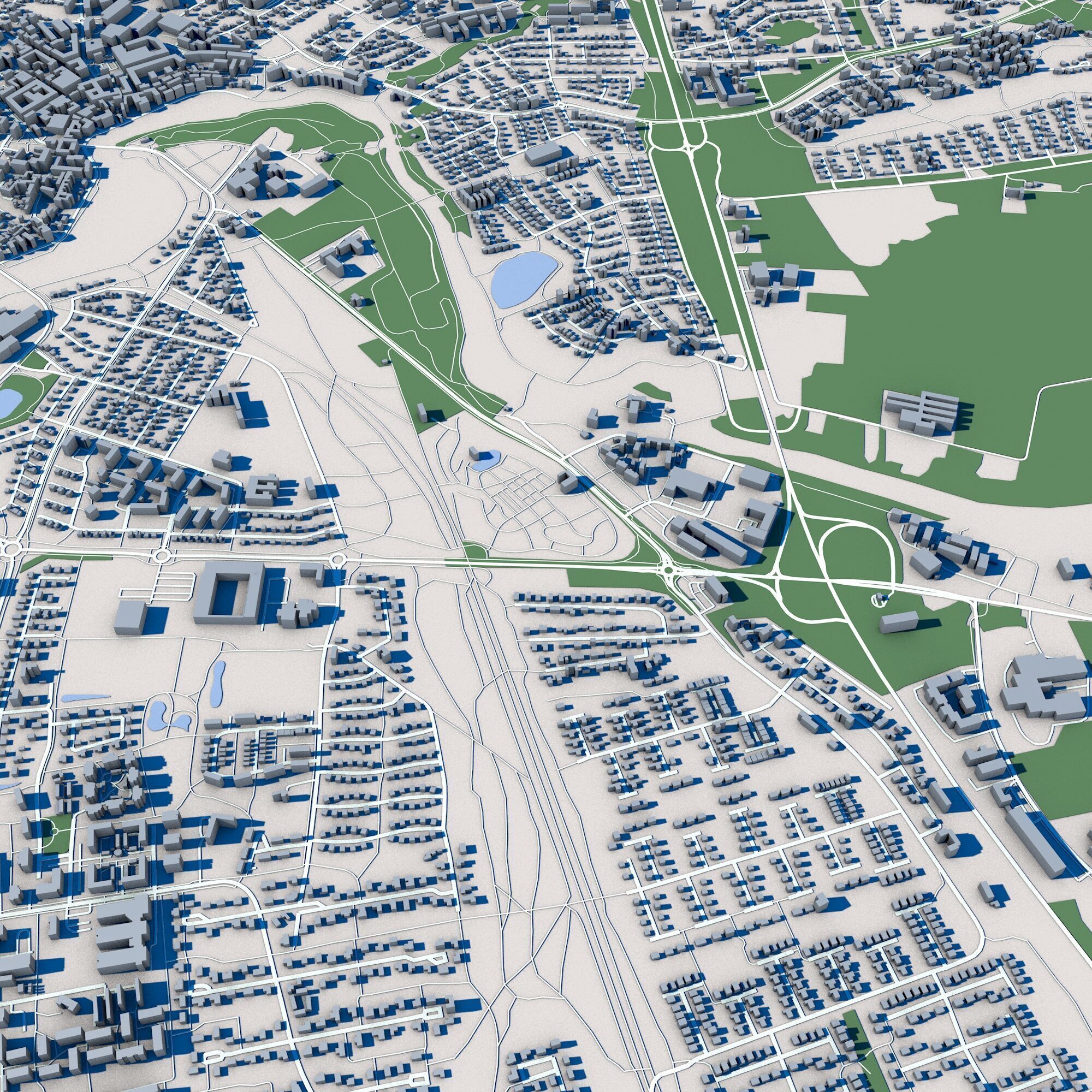 Falkenberg City Sweden 3D model_4