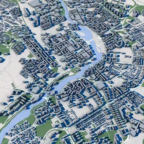 Eskilstuna City Sweden 3D model