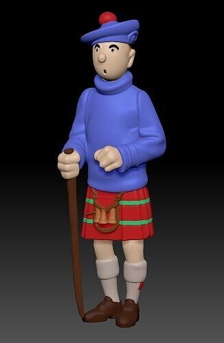 Tintin adventure ready to 3D print and DIY 3D print model