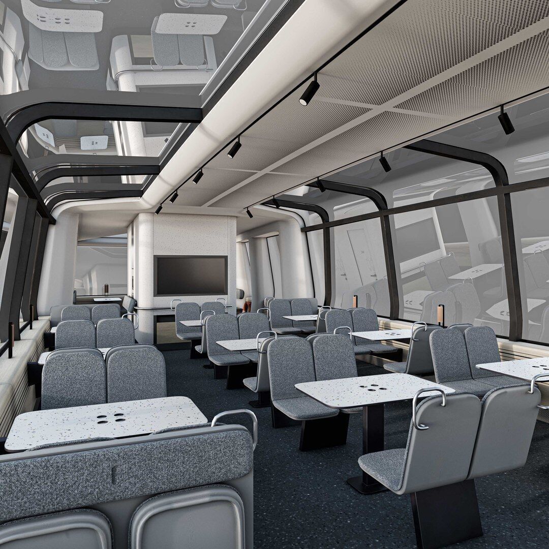 Electric River Tram Low-poly 3D model_3